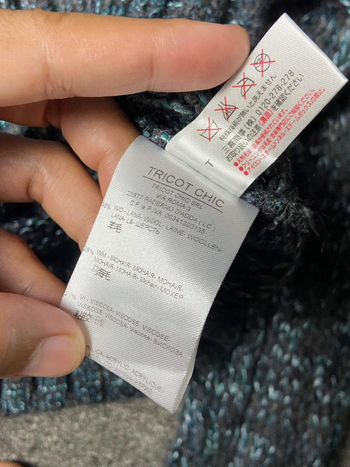Japanese Brand TC Tricot Chic Faux Fur Collar Knit Cardigan (154) Size US S / EU 44-46 / 1 - 9 Thumbnail