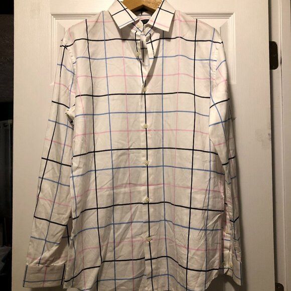 Banana Republic banana Republic men's white cotton casual shirt size: L Size US L / EU 52-54 / 3 - 1 Thumbnail