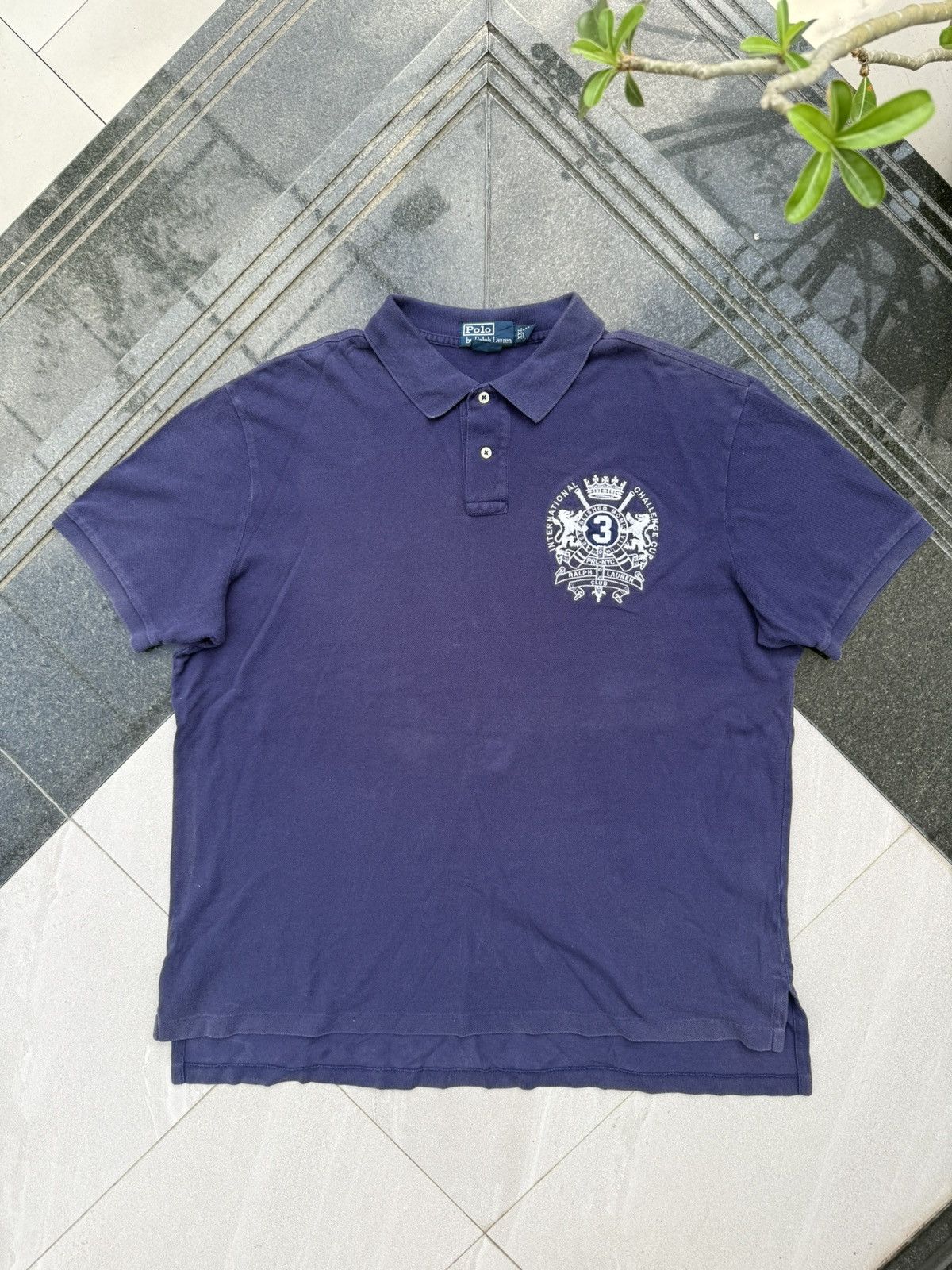 Polo Ralph Lauren 90’s POLO RL RARE INTERNATIONAL CUP LOGO Y2K RETRO TSHIRT Size US XXL / EU 58 / 5 - 2 Thumbnail