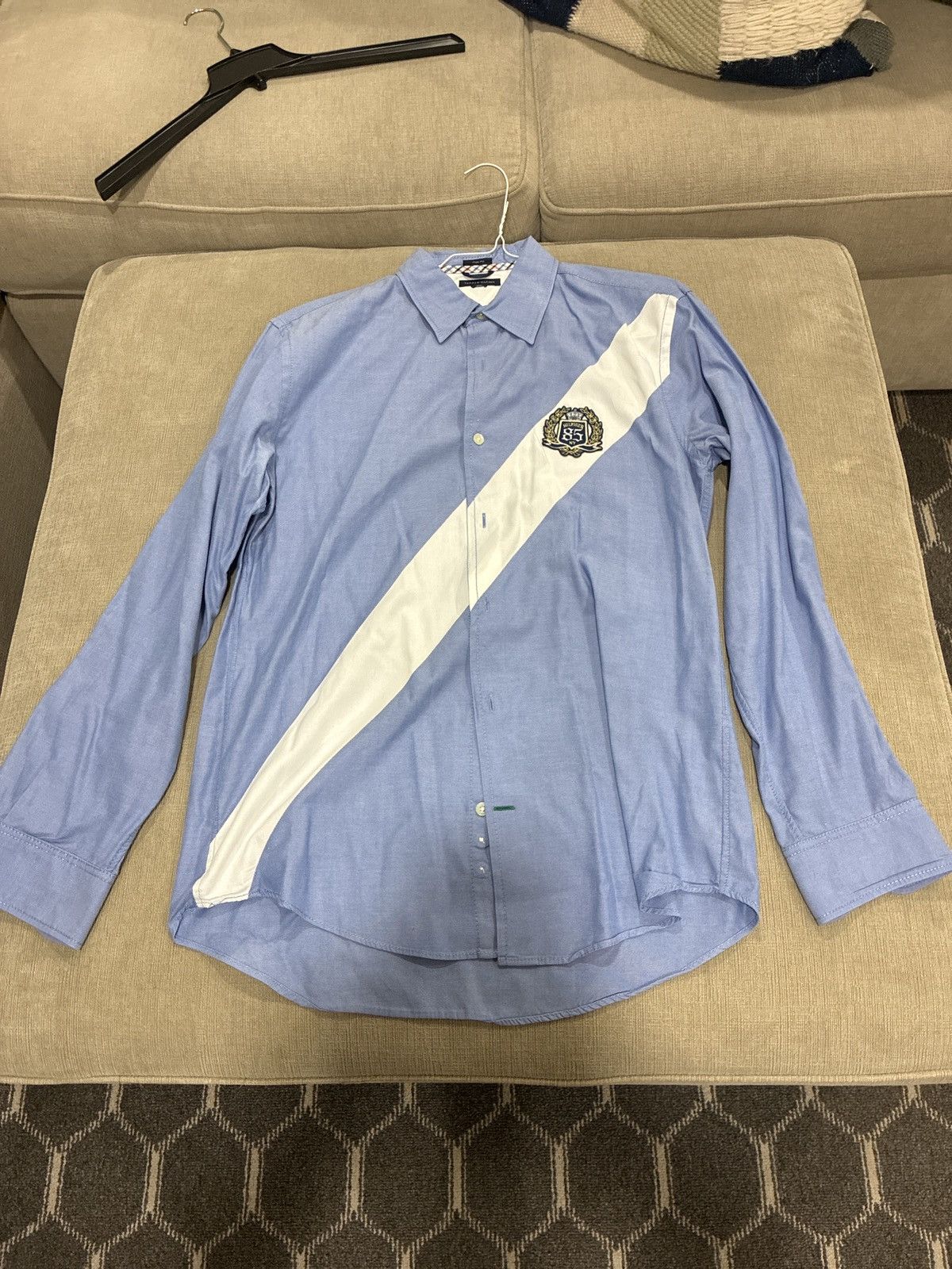 Tommy Hilfiger Tommy Hilfiger Vintage Stripe Button up Size US L / EU 52-54 / 3 - 1 Thumbnail