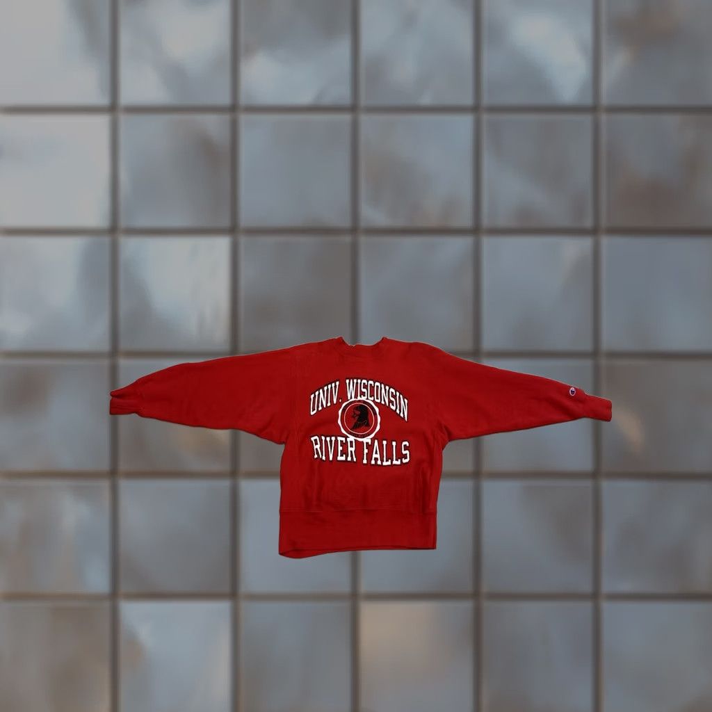 Champion VTG 80s Champion Reverse Weave Warm Up University of Wisconsin River Falls M Size US M / EU 48-50 / 2 - 1 Thumbnail