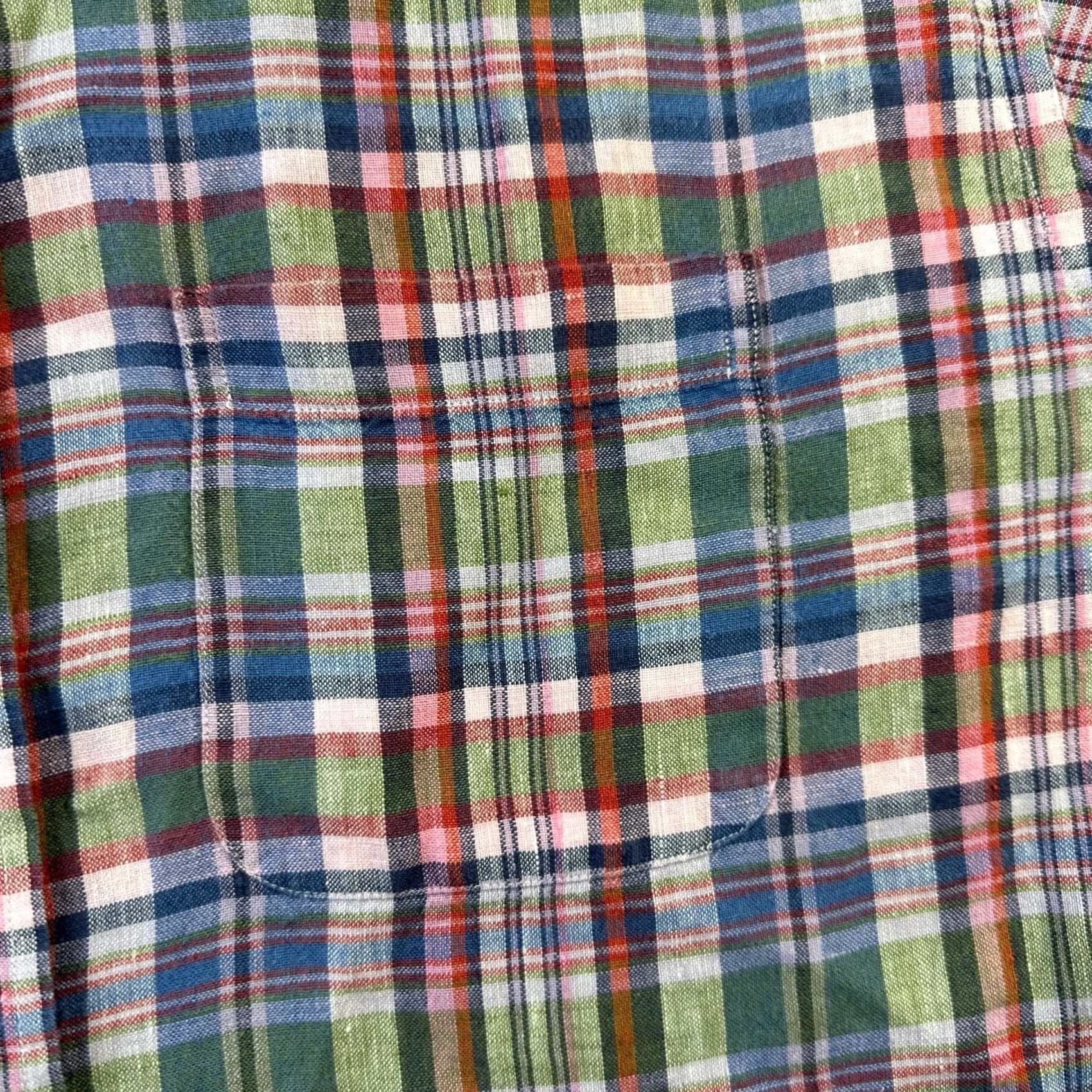 Brooks Brothers Brooks Brothers Shirt Mens Large Multicolor Linen Button Up 346 Original Polo Size US L / EU 52-54 / 3 - 4 Thumbnail