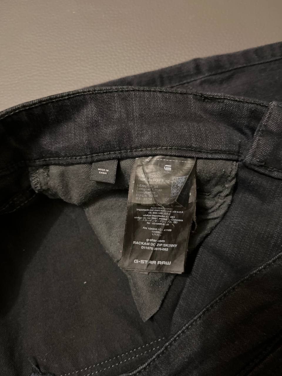 G-Star × Japanese Brand G-Star Raw Men's Rackam Skinny Jeans Dark Gray Size US 32 / EU 48 - 5 Thumbnail