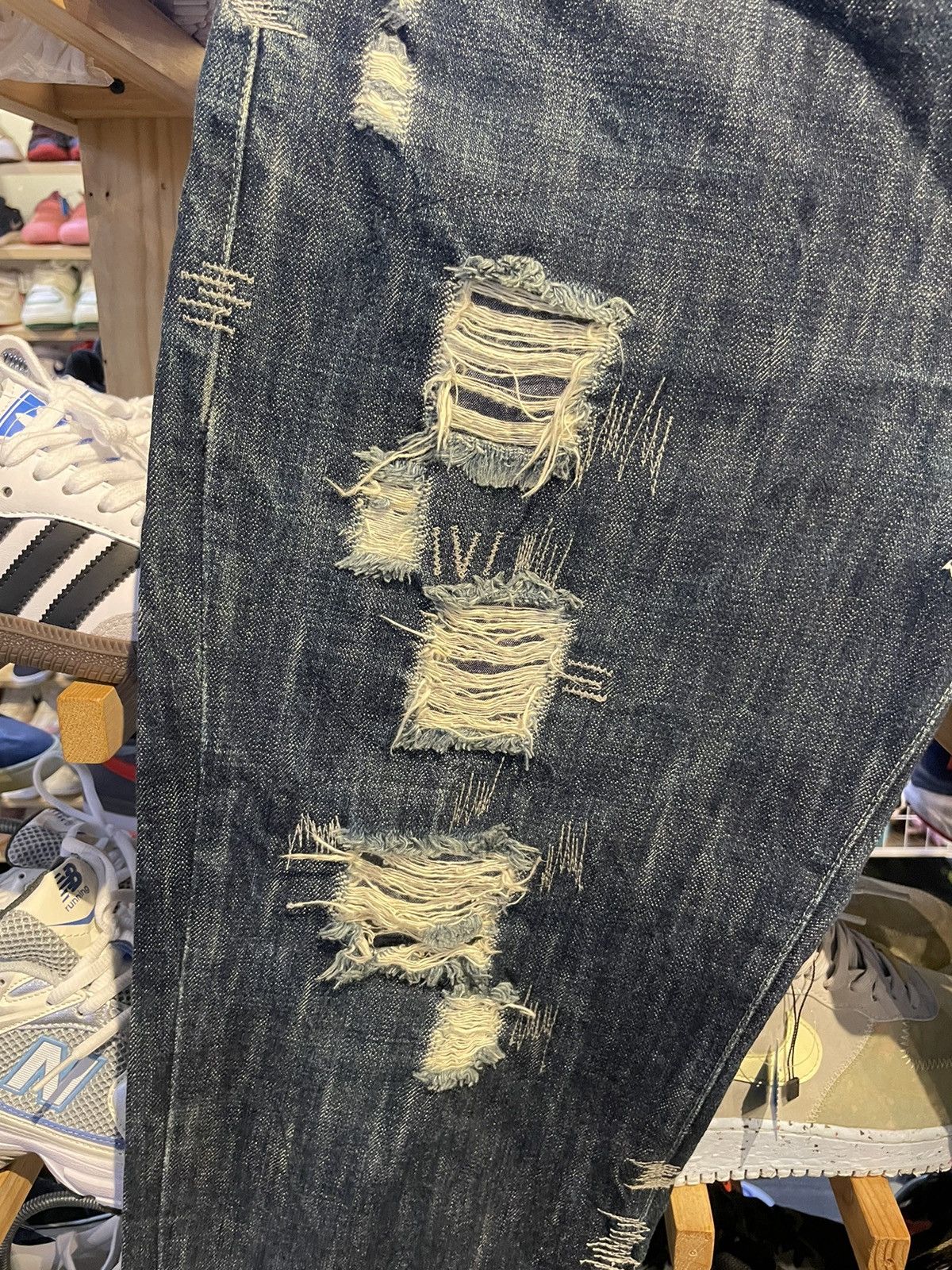 Japanese Brand × Vintage Vintage Xescape Distressed Denim Pant Size US 30 / EU 46 - 6 Thumbnail