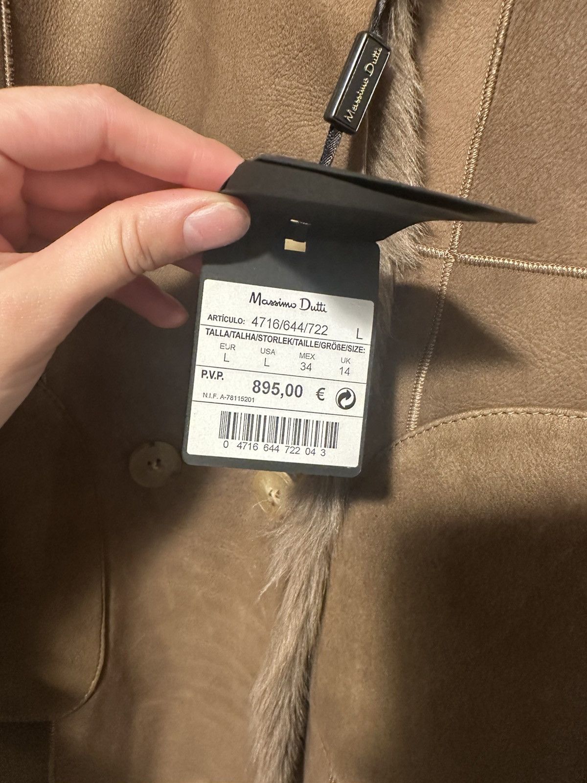 Massimo Dutti MASSIMO DUTTI SHEARLING COAT Size L / US 10 / IT 46 - 5 Thumbnail