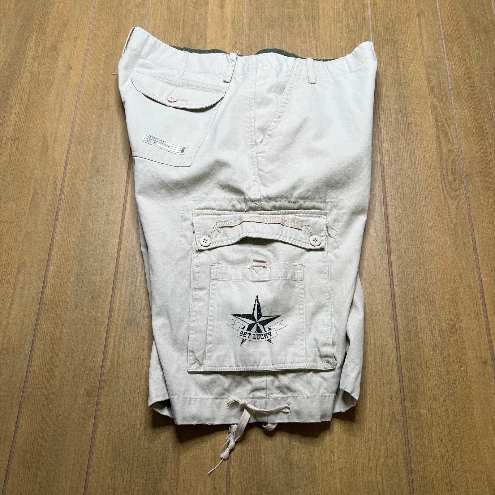 Vintage Y2K Get Lucky Men Shorts Sz 34 baggy loose Size US 34 / EU 50 - 5 Thumbnail