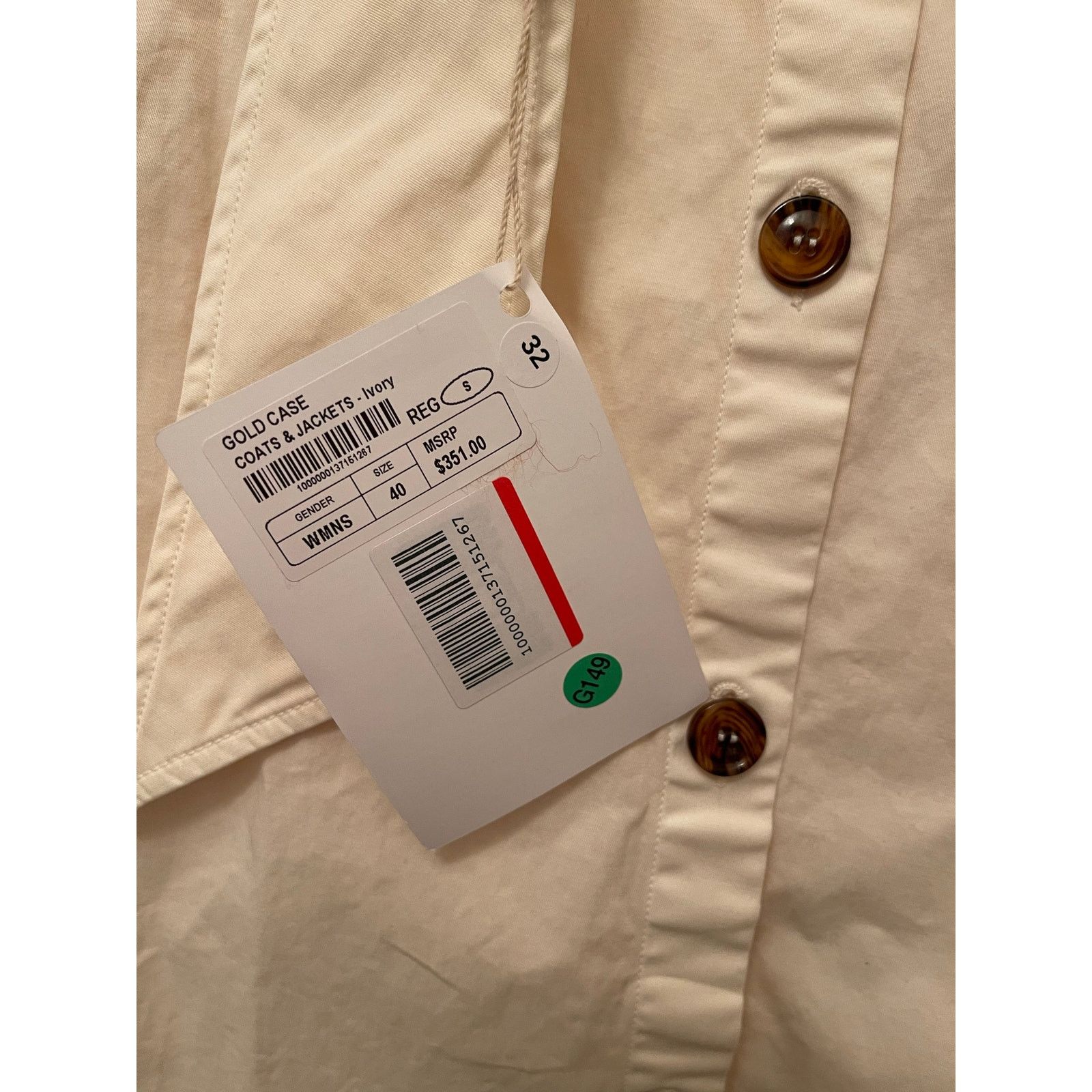 Other Gold Case, Cotton Cargo Jacket “Richard” NWT, Size: 40 Size S / US 4 / IT 40 - 3 Thumbnail