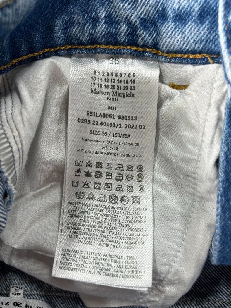 Other Maison Margiela Blue knife-cut jeans Size 24" / US 00 / IT 34 - 6 Thumbnail