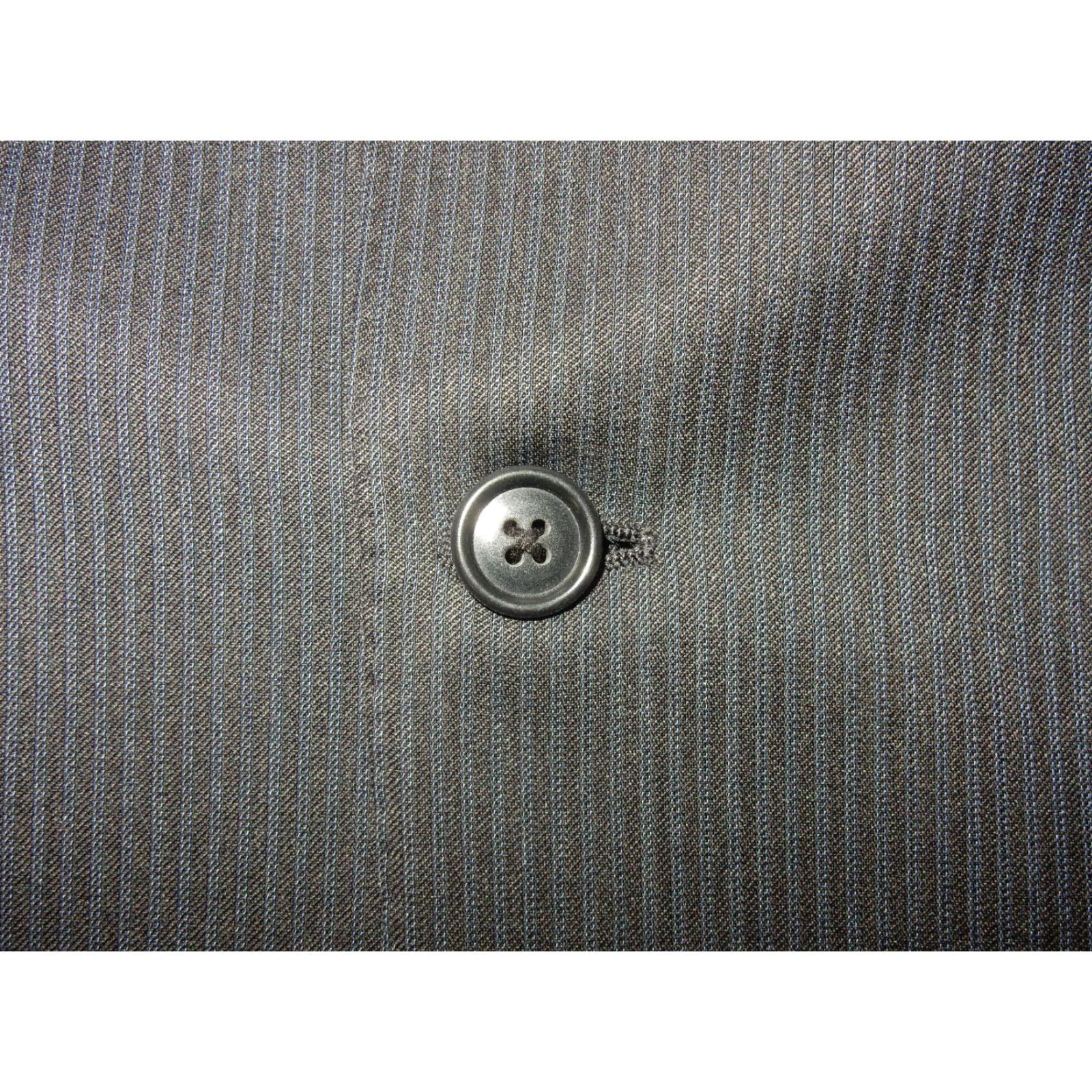 Canali VINTAGE Canali Blazer 50R Wool Striped Mens Jacket Blue 2 Button Coat Stains Confidently Sold as Used Size 50R - 4 Thumbnail
