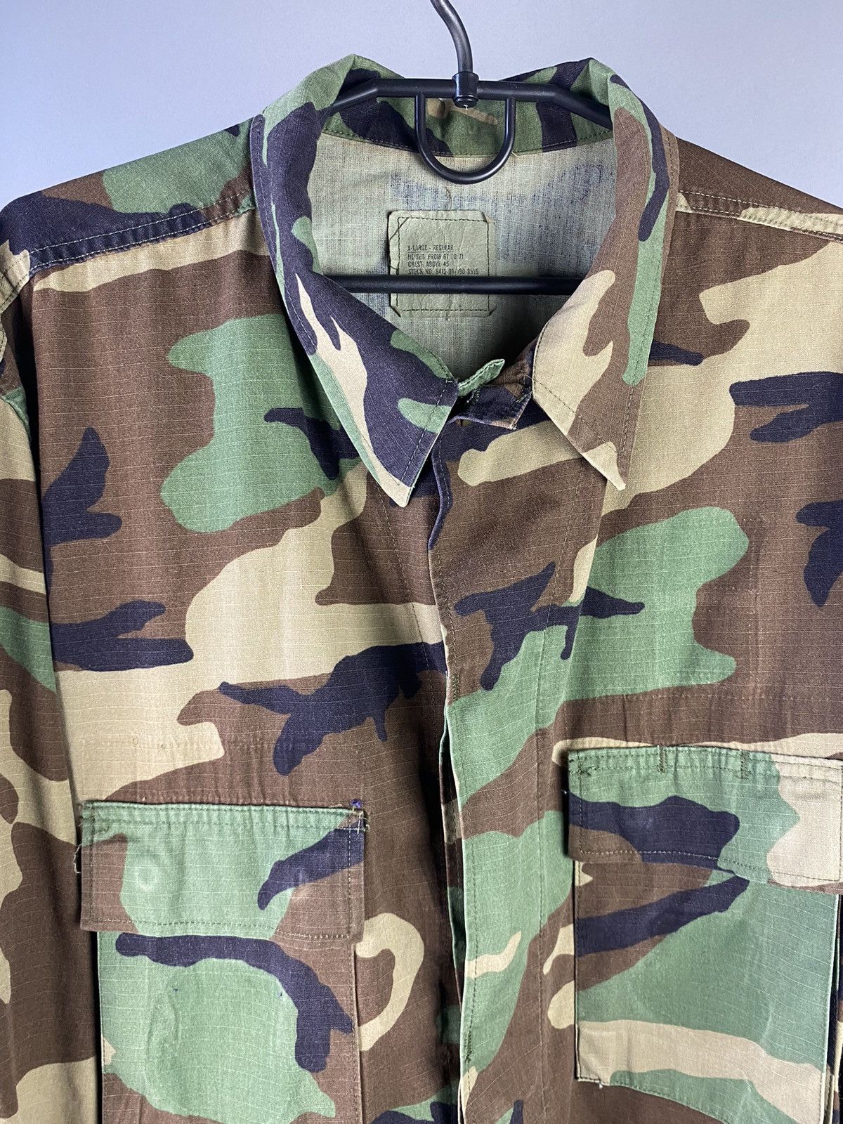 Vintage Vintage Camo Military Field Jacket - Woodland Camouflage Size US L / EU 52-54 / 3 - 3 Thumbnail