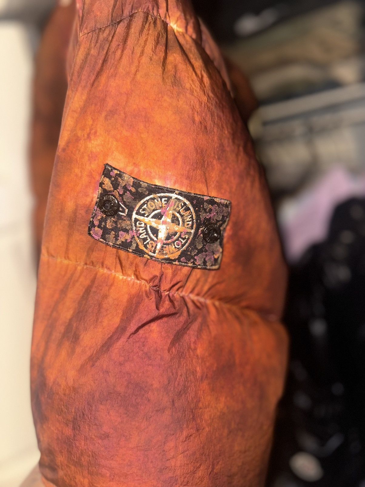 Stone Island × Supreme Supreme Stone Island Orange Camo Jacket Size US XL / EU 56 / 4 - 7 Thumbnail