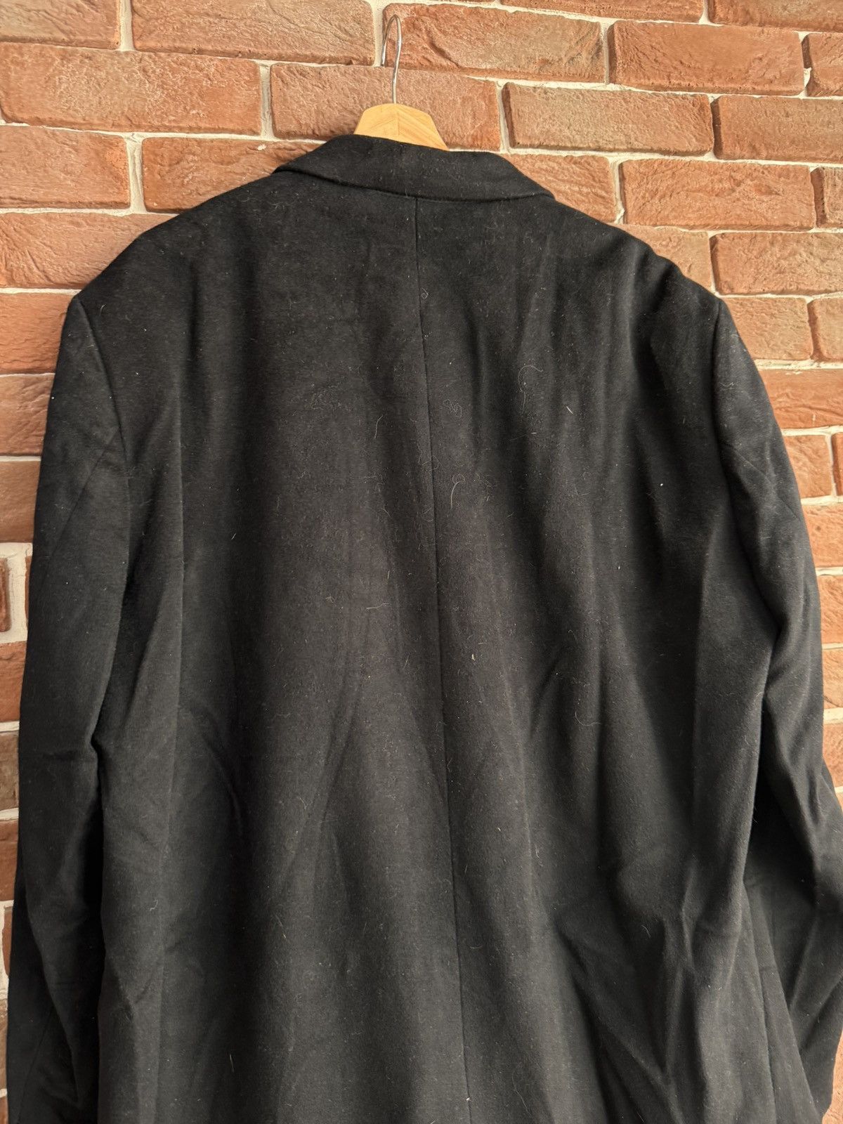 Hugo Boss Vintage HUGO BOSS Wool Over Coat Loro Piana Fabric L Black Size US L / EU 52-54 / 3 - 14 Thumbnail