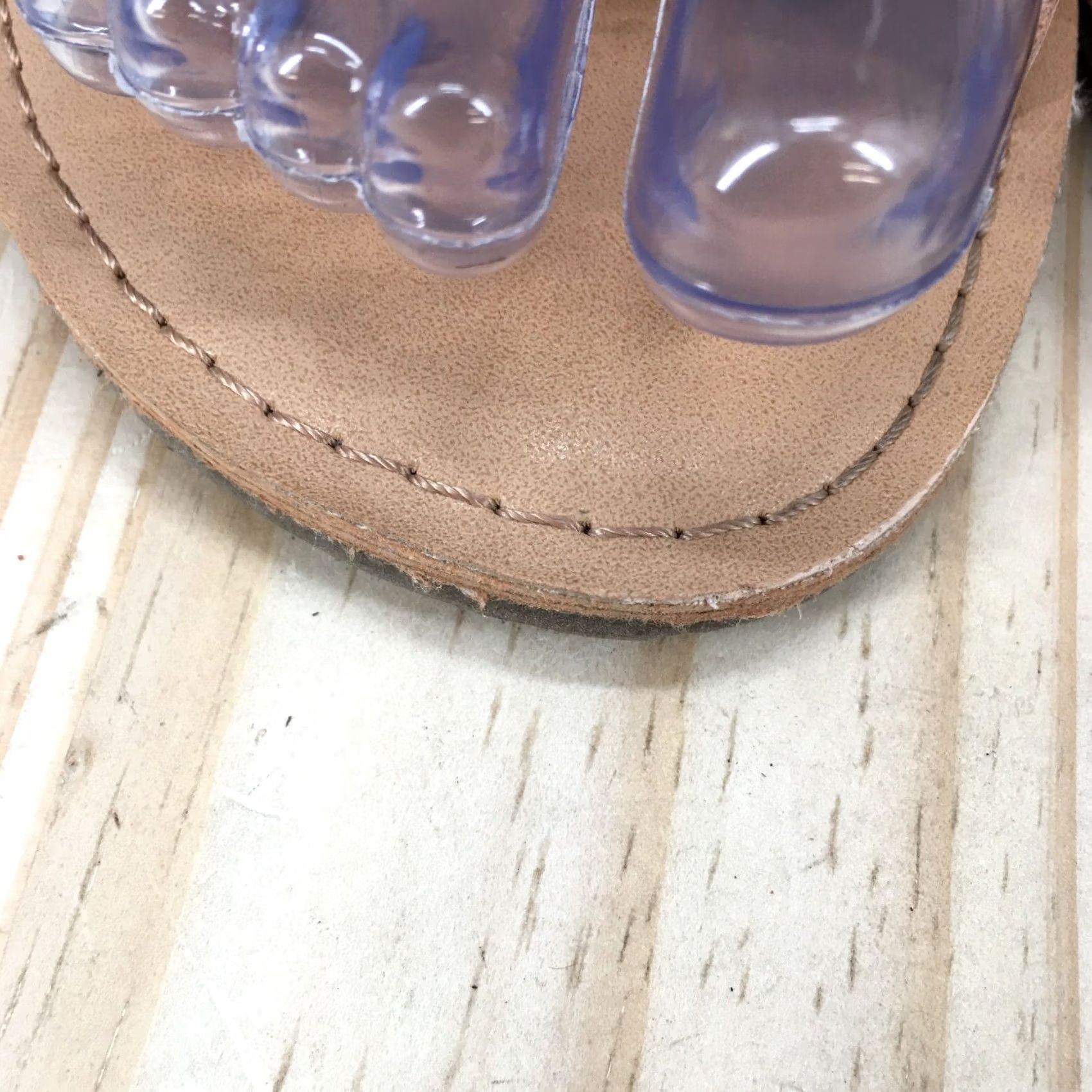 Gap Gap Sandal Womens 8 Beige Criss Cross Slide Open Toe Casual Comfort Leather Size US 8 / IT 38 - 4 Thumbnail