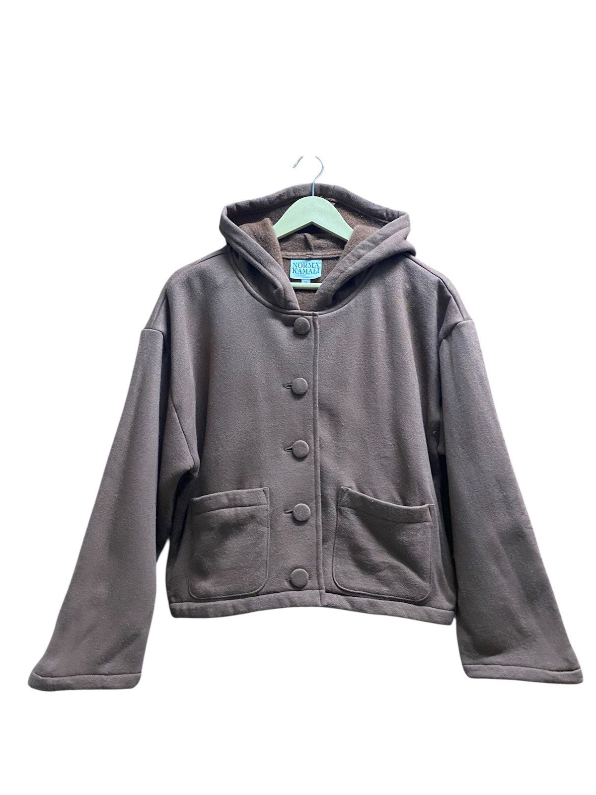 Norma Kamali NORMA KAMALI Wool hooded Jacket women Size M / US 6-8 / IT 42-44 - 1 Thumbnail