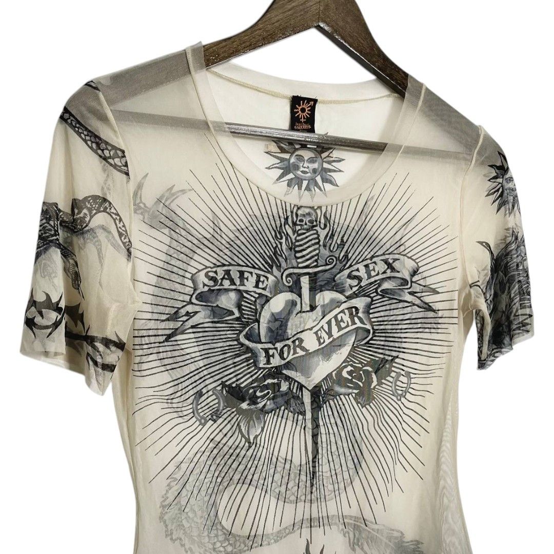 Jean Paul Gaultier Jean Paul Gaultier “SAFE SEX FOREVER” Mesh Size L / US 10 / IT 46 - 3 Thumbnail