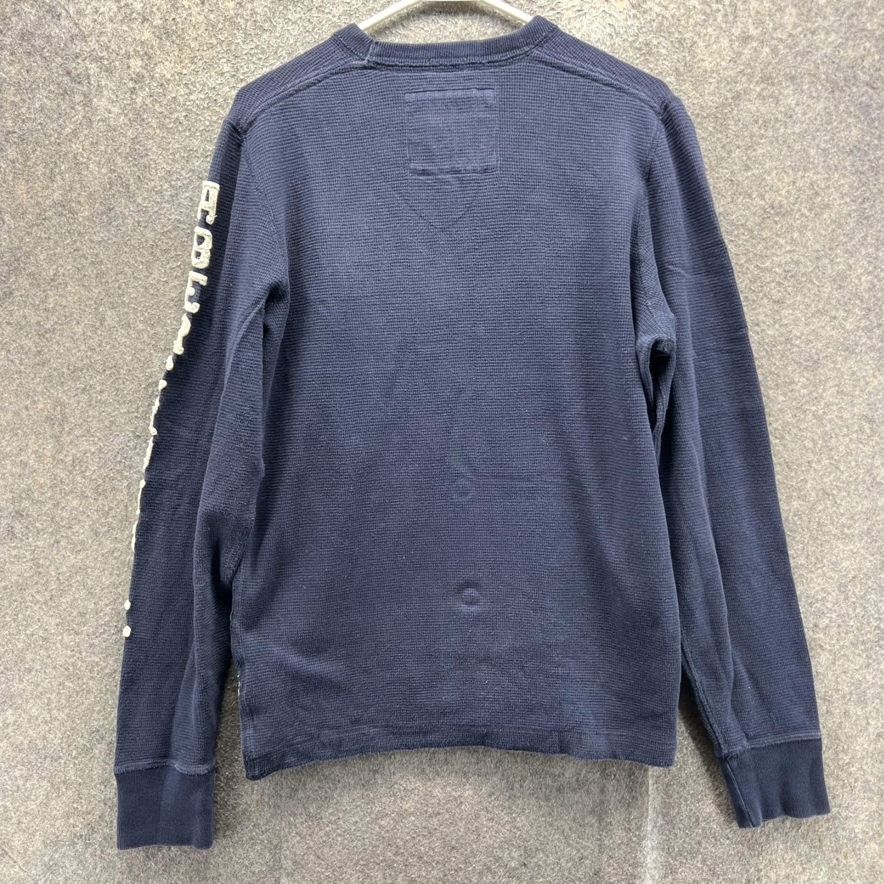 Abercrombie & Fitch Abercrombie & Fitch Shirt Mens L Blue Thermal Muscle A Logo Long Sleeve Size US L / EU 52-54 / 3 - 2 Thumbnail