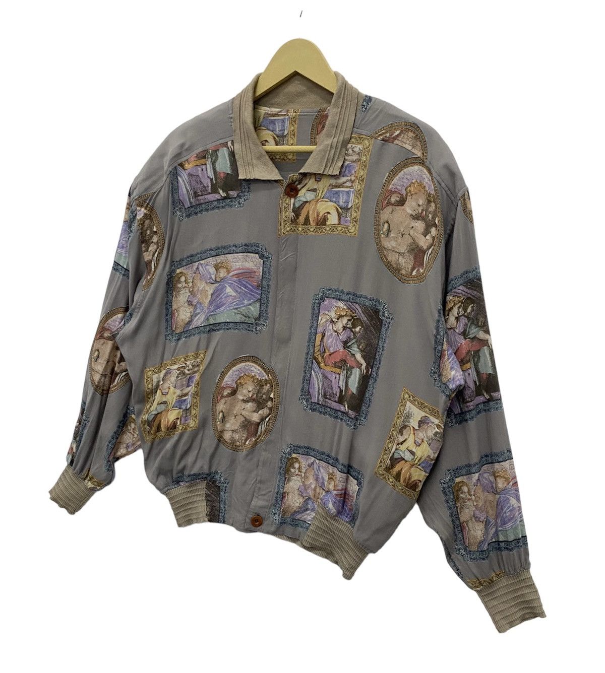 Celine Vintage celine Fullprint Art Design Jacket Size L / US 10 / IT 46 - 2 Thumbnail