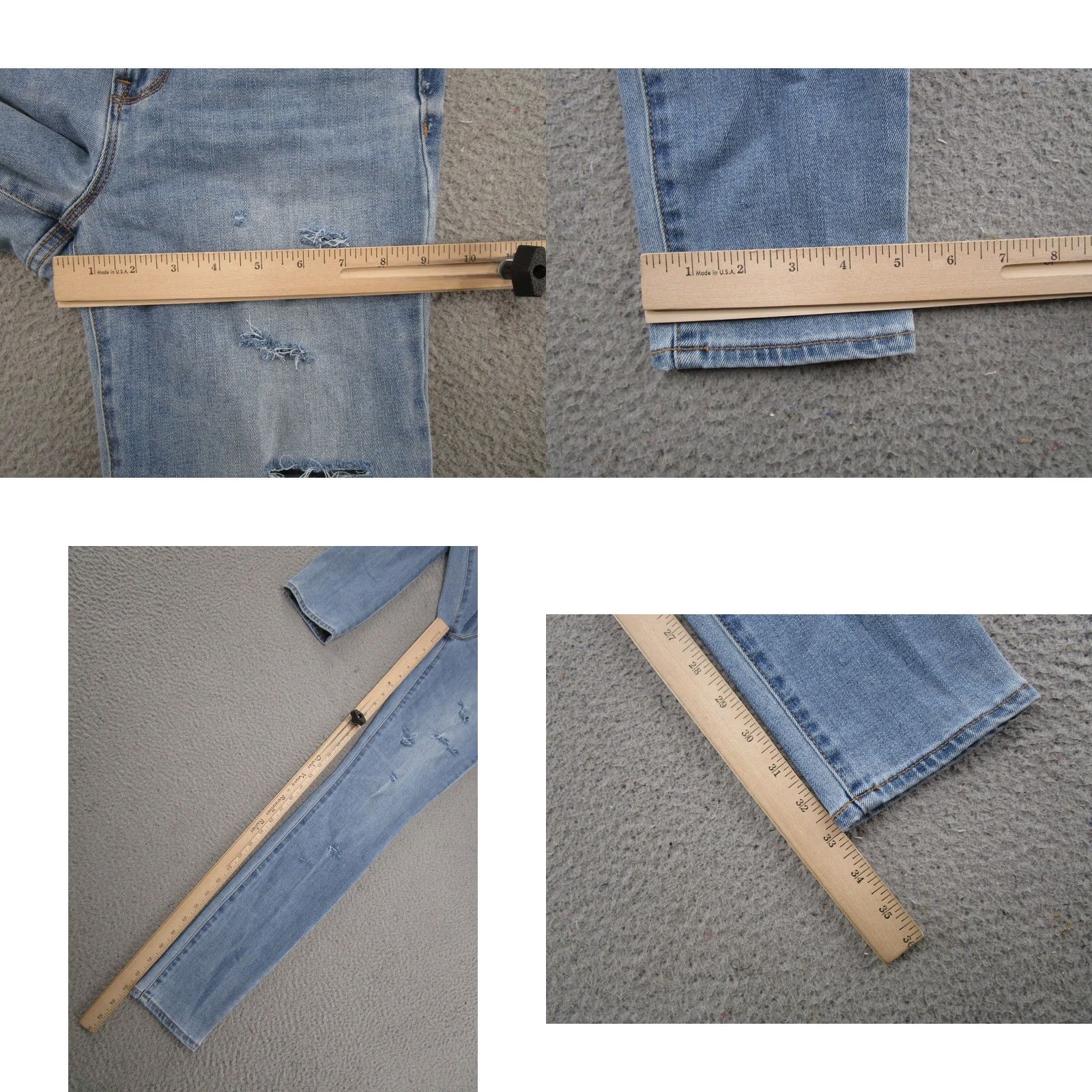 Old Navy Old Navy Jeans Womens Size 4 Tall Medium Wash Blue 5-Pocket Skinny Denim Cotton Blend Regular Fit Jeans Size 27" / US 4 / IT 40 - 8 Thumbnail
