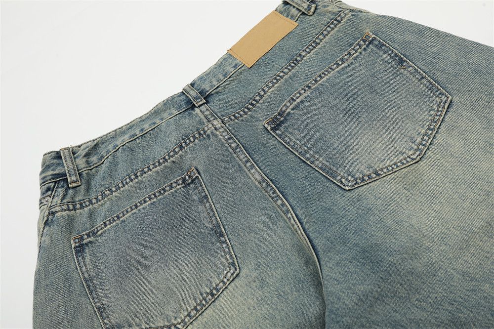 Japanese Brand × Jean Men's loose retro punk distressed washed scimitar jeans Size US 32 / EU 48 - 6 Thumbnail