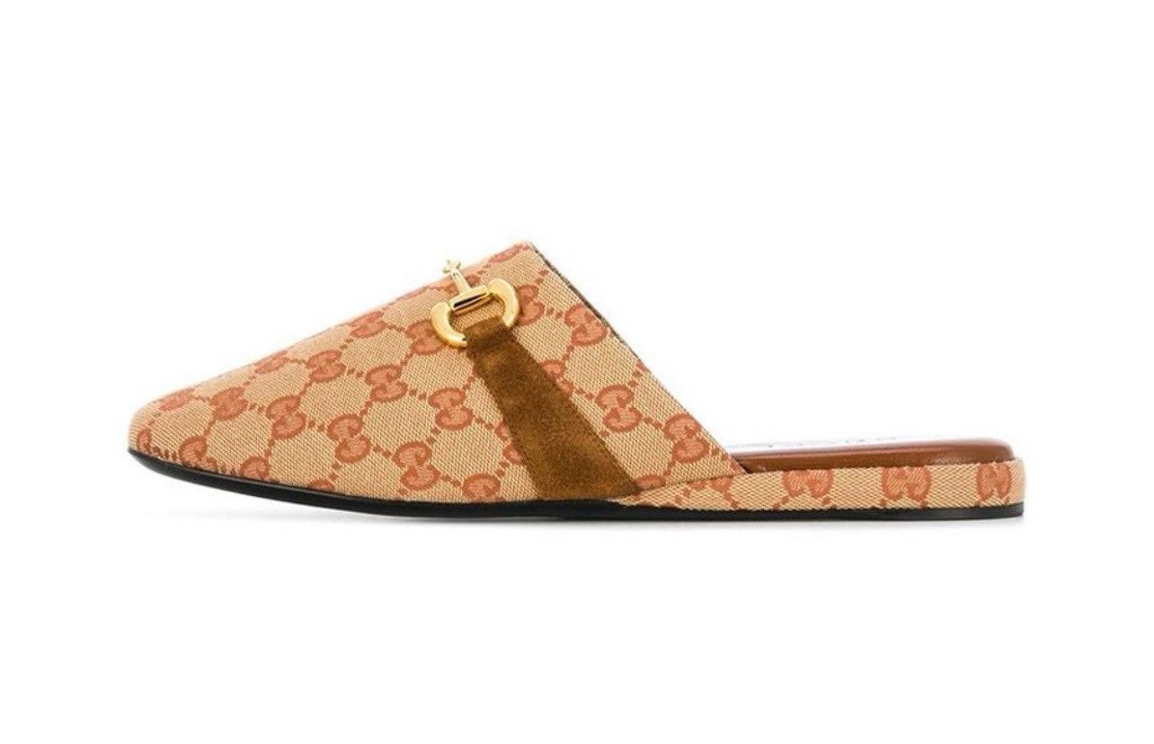 Gucci Brown Pericle GG Horsebit Slip-on Shoes Size US 9 / EU 42 - 13 Thumbnail