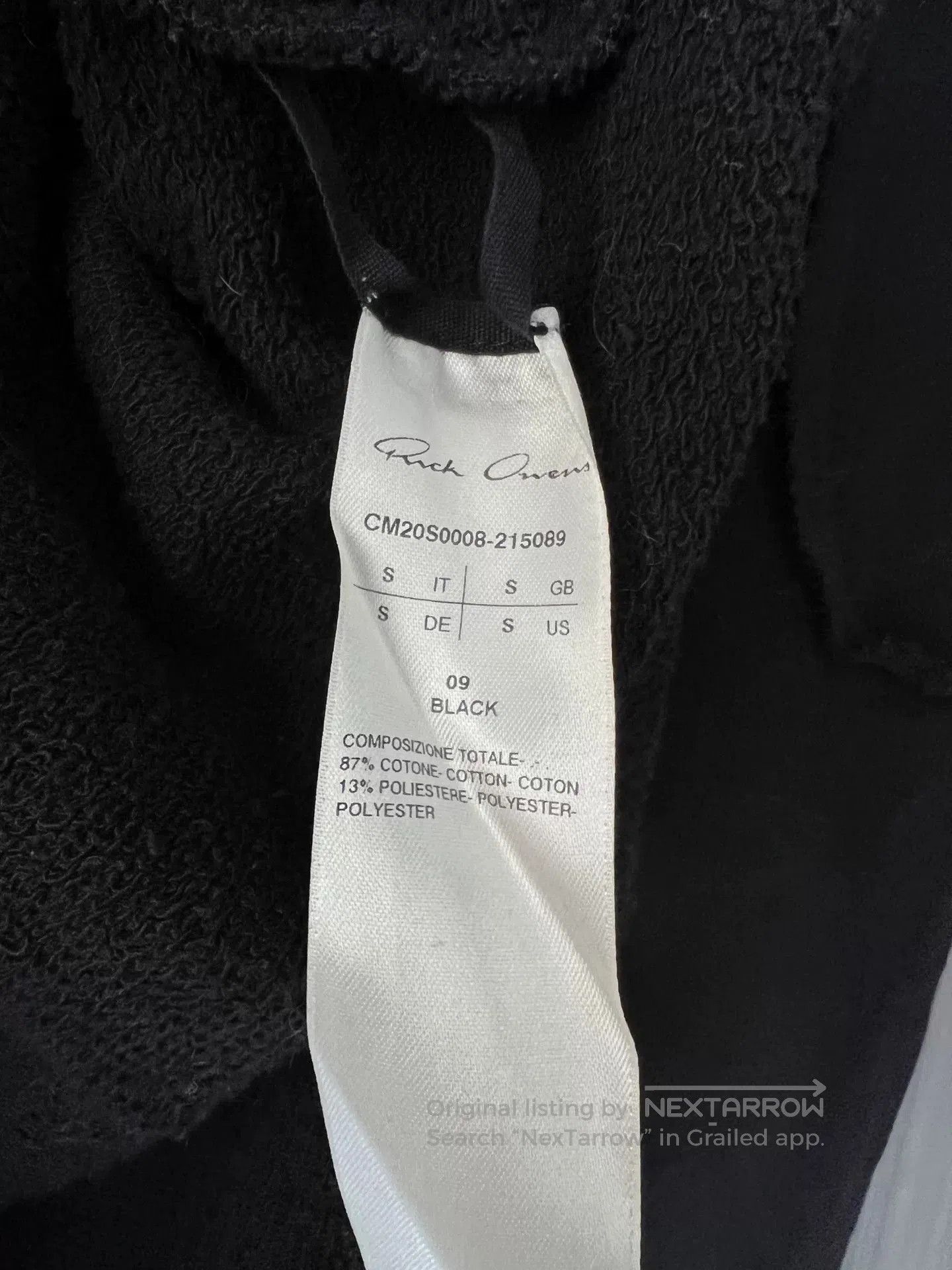 Rick Owens Rick Owens Champion Collaboration Hoodie. Size US S / EU 44-46 / 1 - 3 Thumbnail