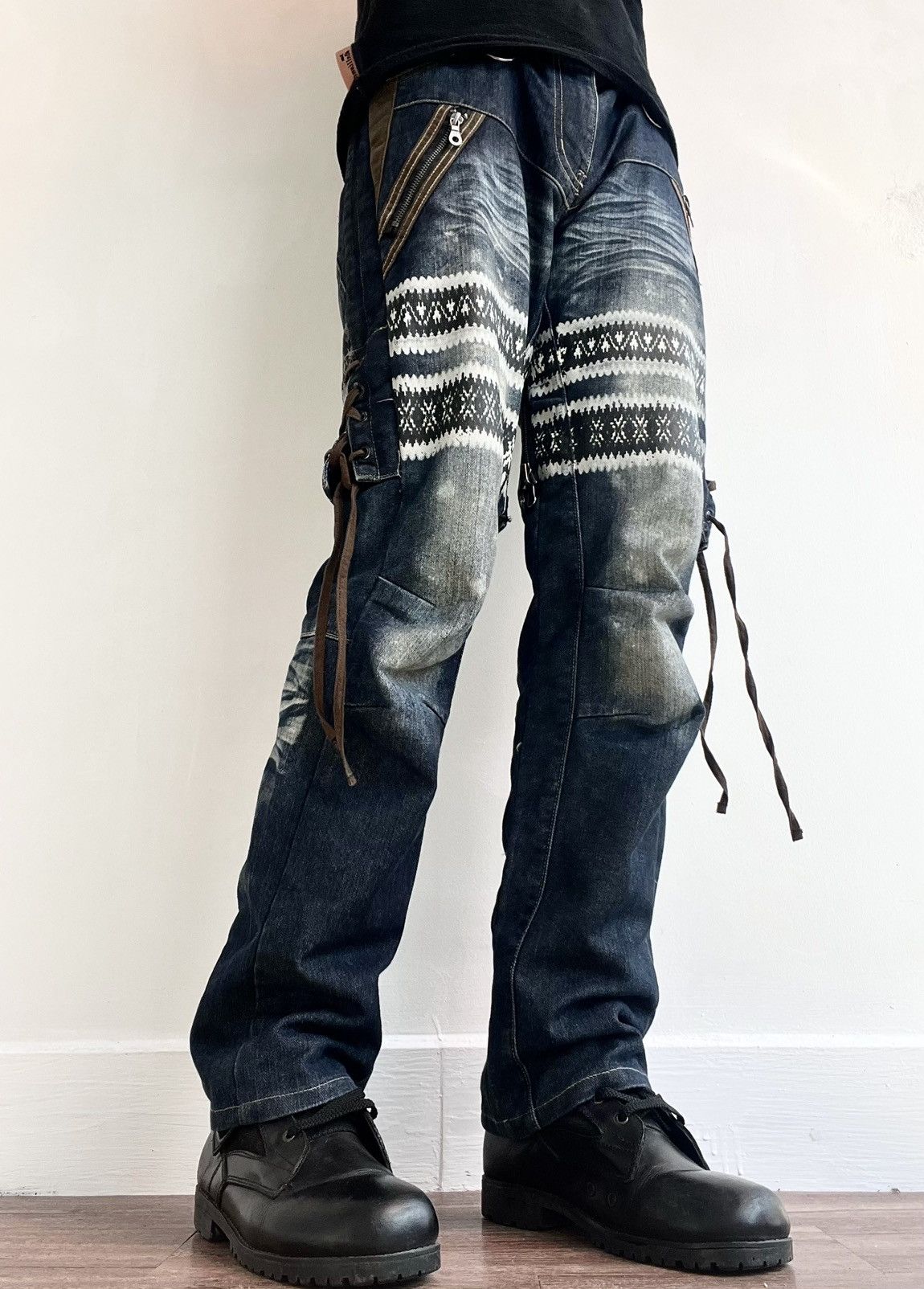 PPFM PPFM Easter Rock Double Waist Jeans Size US 32 / EU 48 - 3 Thumbnail