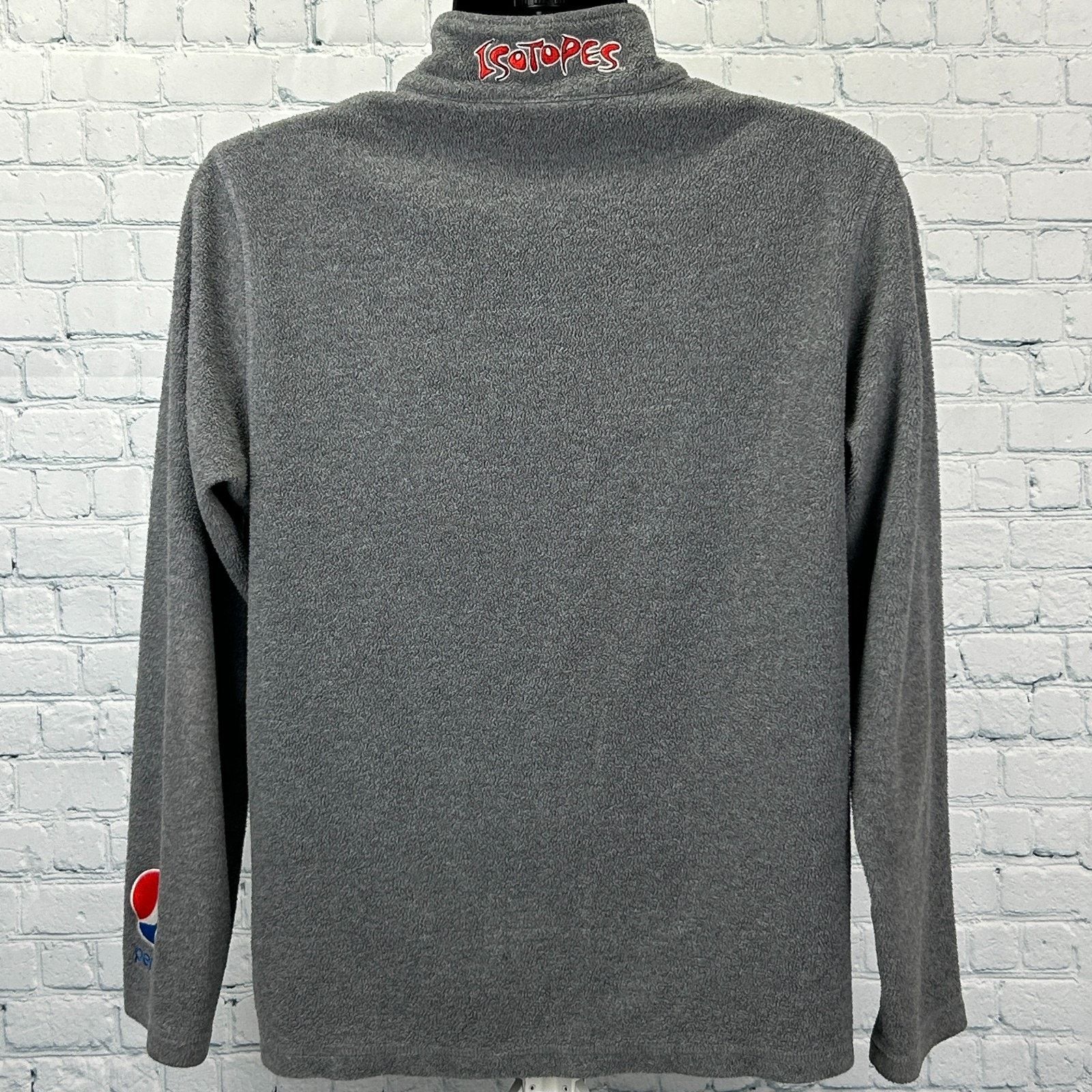 Pepsi Albuquerque Isotopes 1/4 Quarter Zip Fleece Jacket M Medium Size US M / EU 48-50 / 2 - 2 Thumbnail