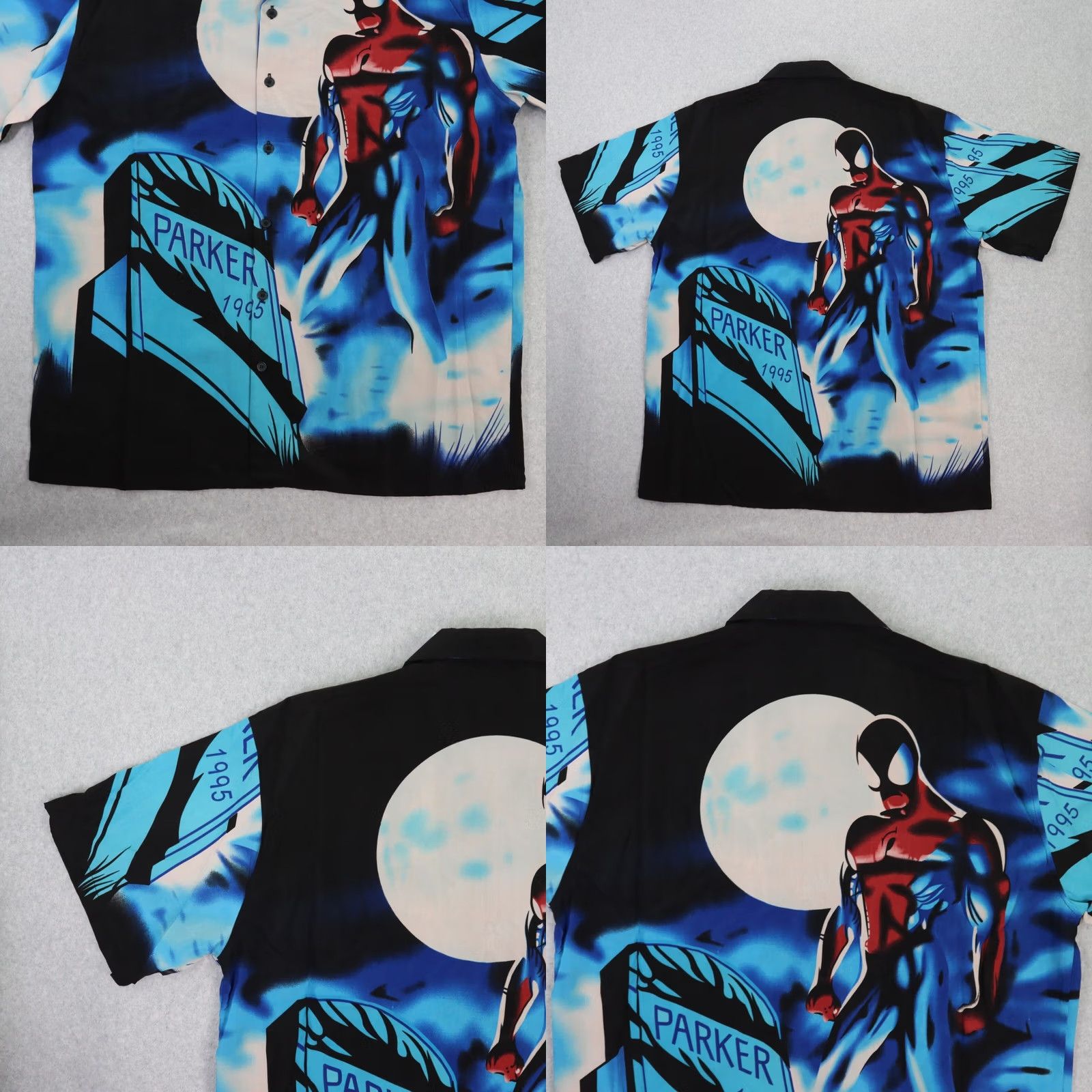 Vintage VINTAGE Marvel Comics Spider Man Peter Parker Button Up Shirt MENS XL Blue ParkER 95 Size US XL / EU 56 / 4 - 8 Thumbnail