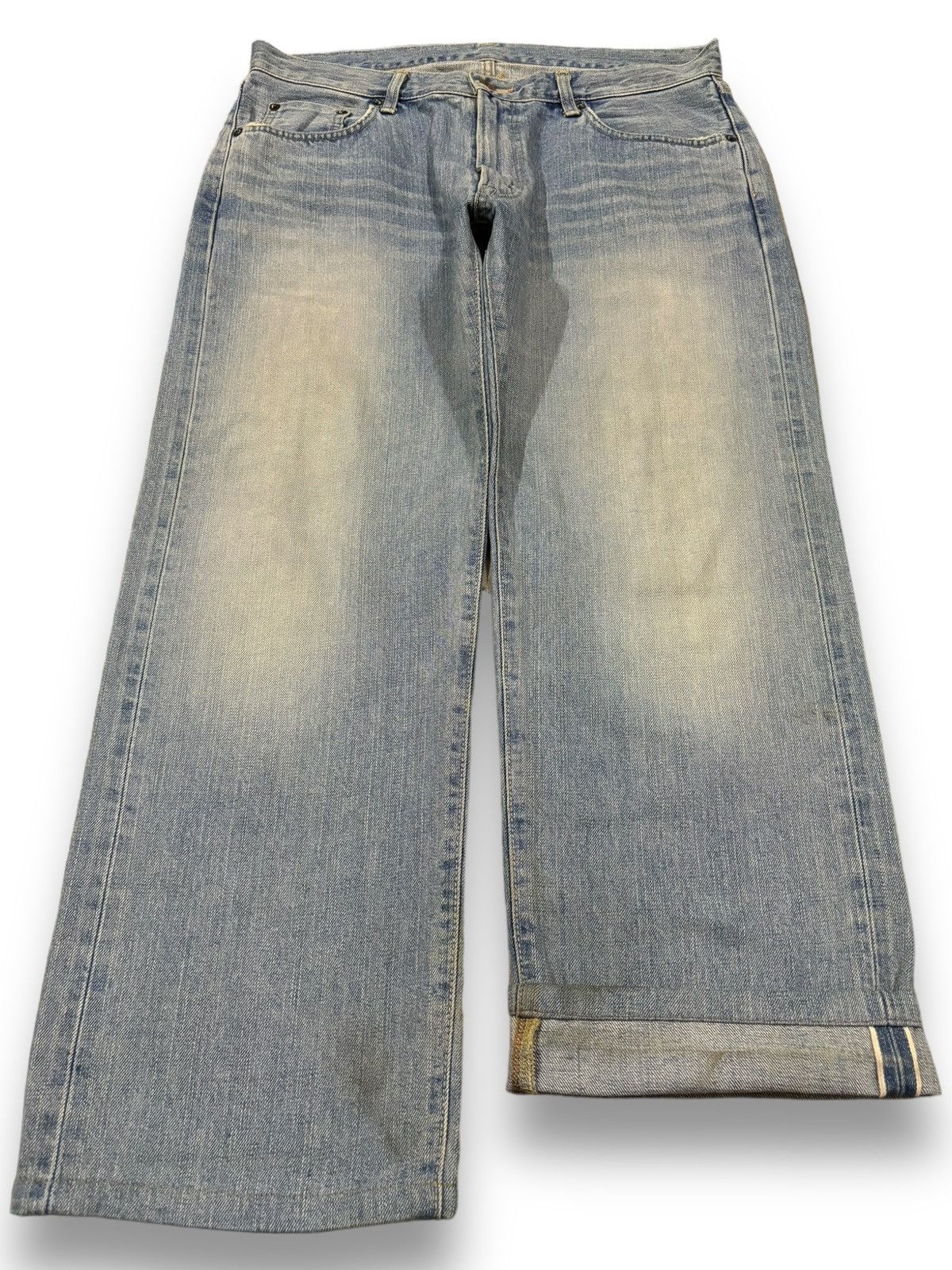 Edwin Vintage Edwin 505XX Selvedge Dirt Mud Wash Baggy Jeans Size US 34 / EU 50 - 1 Thumbnail
