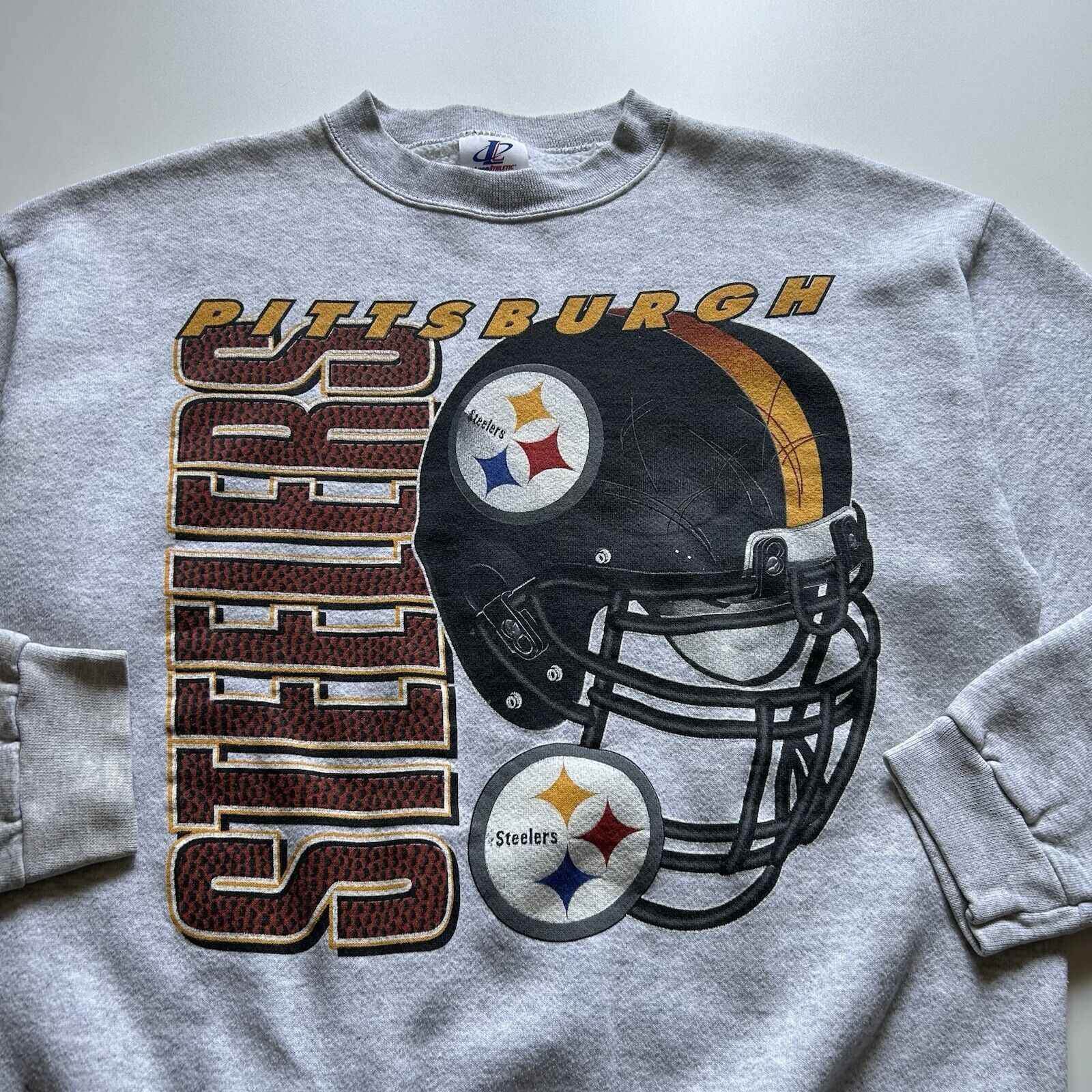 Big size 90'S CSA NFL Pittsburgh Steelers printed sweatshirt, made in USA, men's XXXL /eaa410510