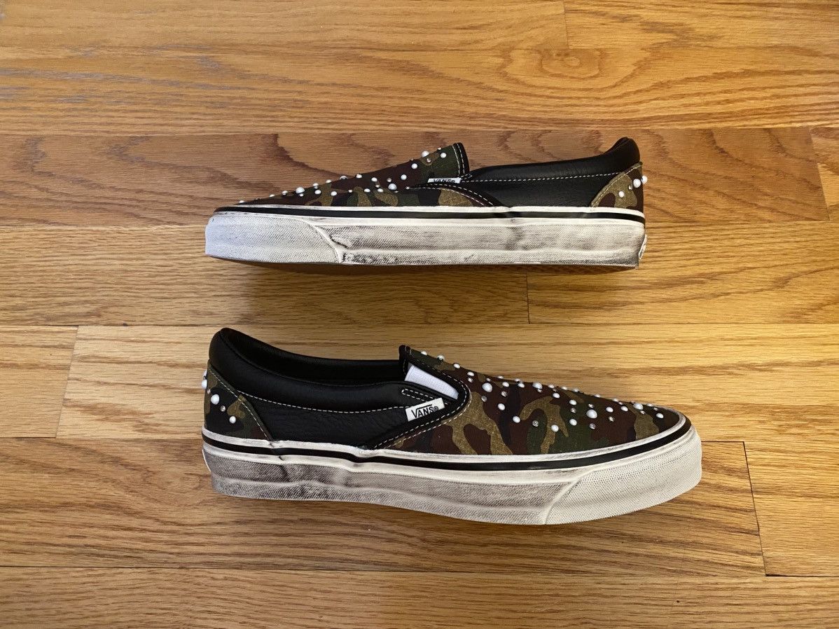 Vans Classic Slip-On Pearlized Pack Camo VN000D9PCAK Size 9