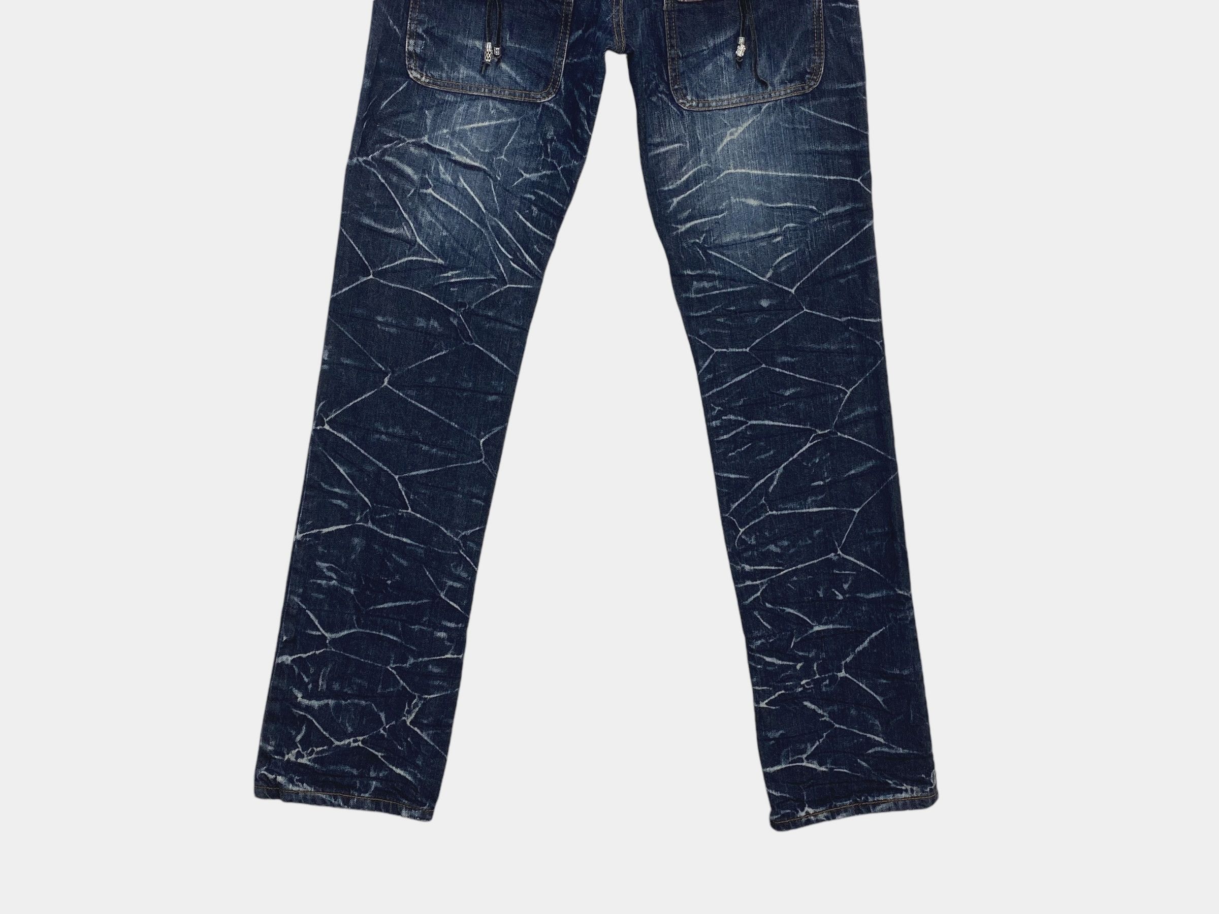 Japanese Brand Nylaus Jeans Double Waist Cropped Jeans Japanese Jeans Size US 29 - 8 Thumbnail