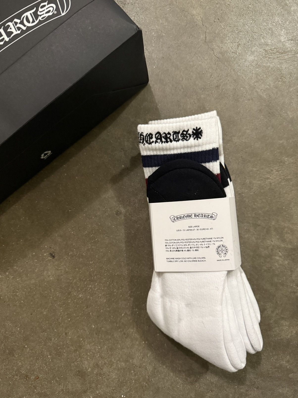Chrome Hearts Chrome Hearts Sports Socks Size 44 - 3 Thumbnail
