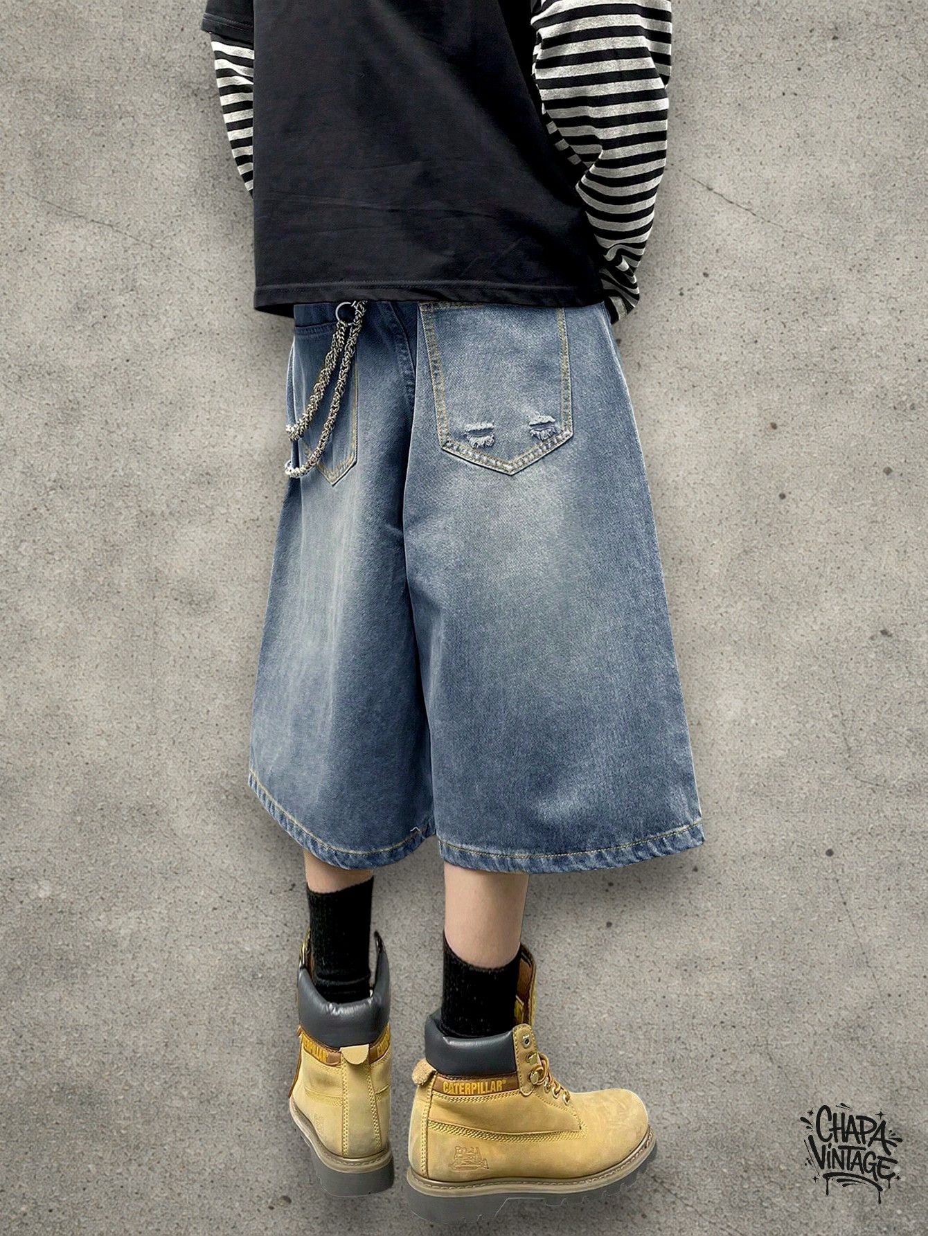 Vintage Washed jeans jorts Size US 32 / EU 48 - 4 Thumbnail