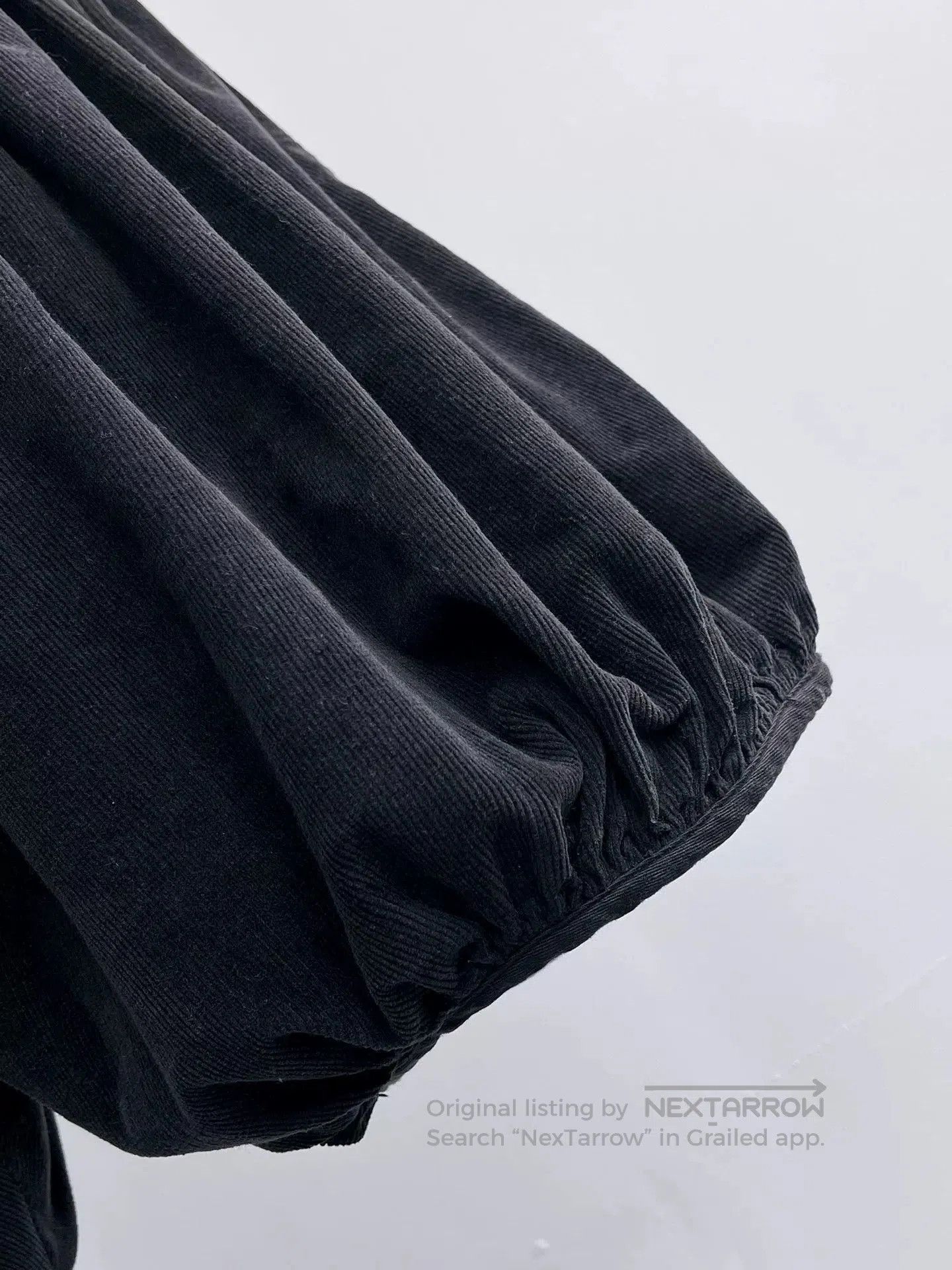Kapital Vintage Black Corduroy Lantern Pants. Size 23" - 6 Thumbnail