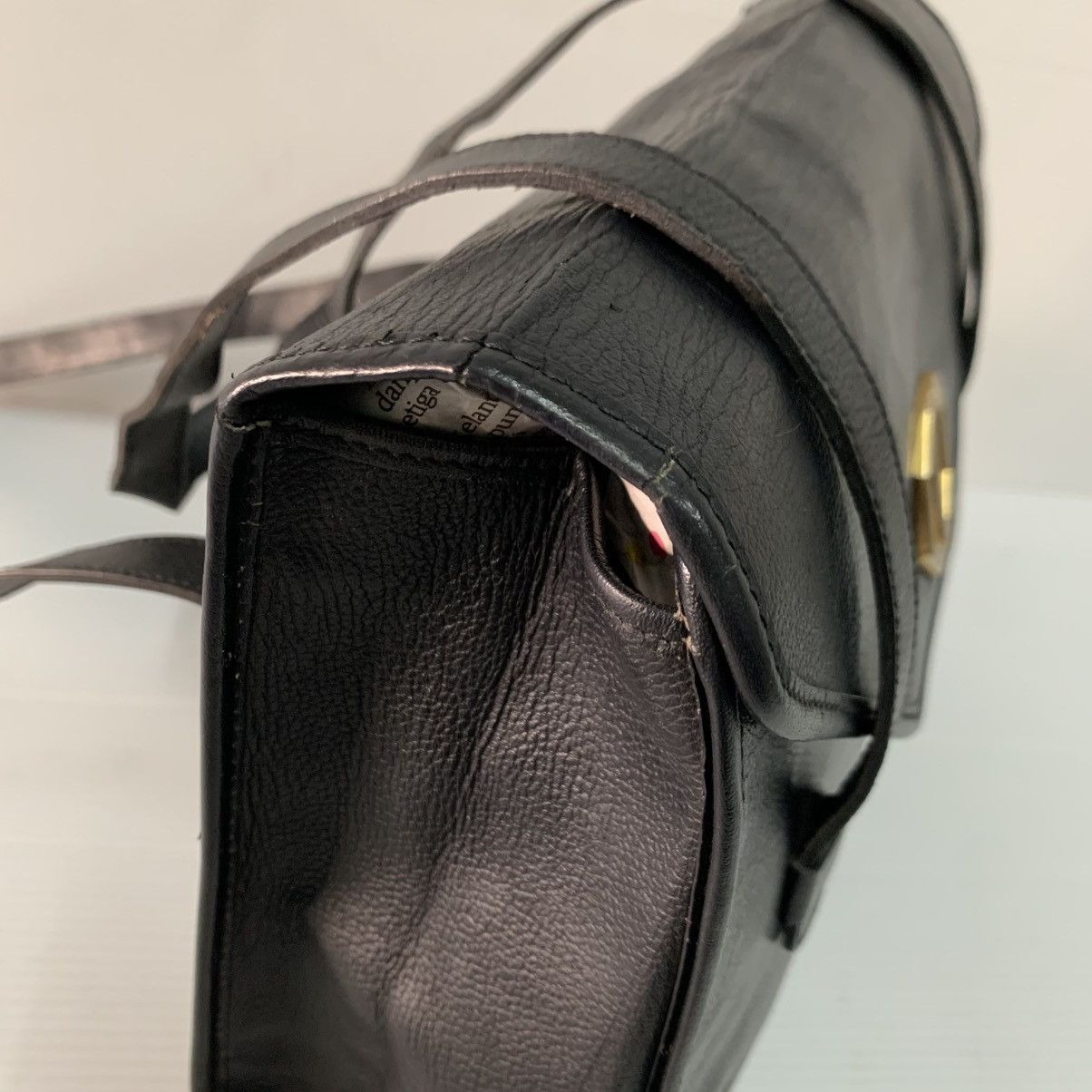 Christian Dior Monsieur Christian Dior Black Vintage Leather Handbag Size ONE SIZE - 4 Thumbnail