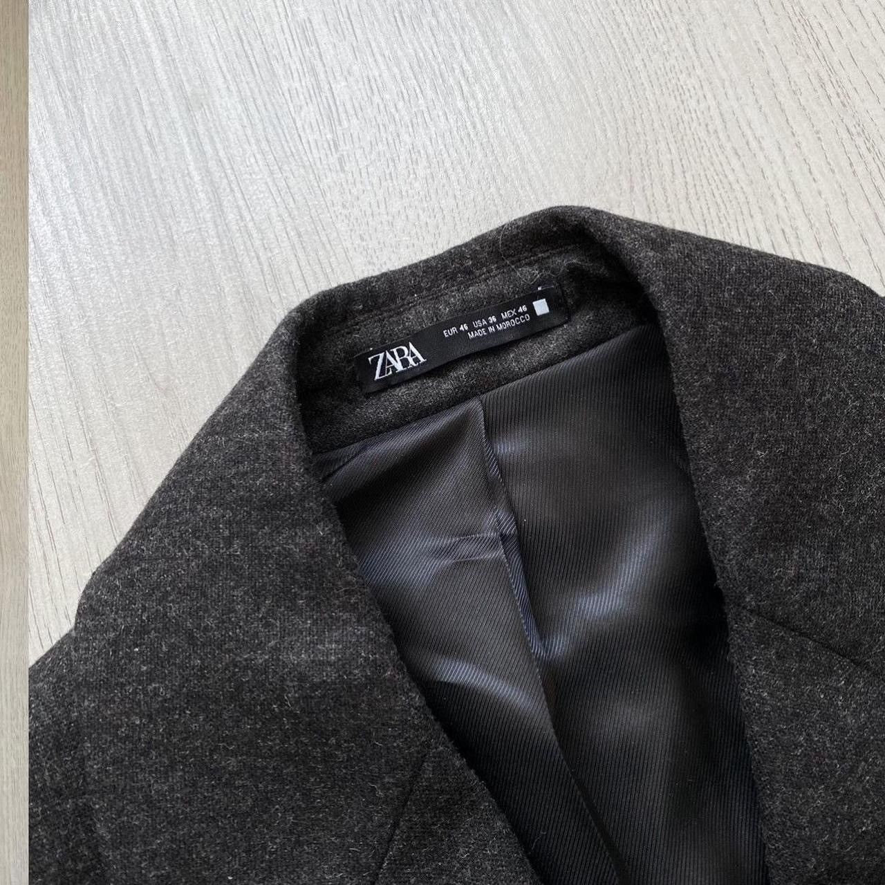 Zara Brand New ZARA Oversized Fit Wool Blazer Coat Jacket Size 36S - 3 Thumbnail
