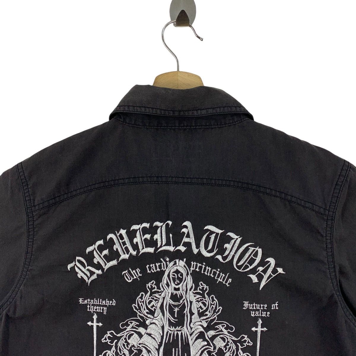 Japanese Brand × Seditionaries ANDRE MALROUR Back hit embroidery cross design black shirt Size US M / EU 48-50 / 2 - 9 Thumbnail