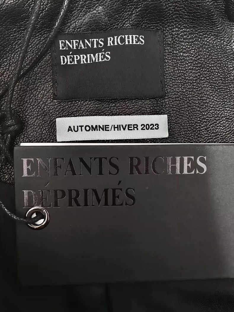 Enfants Riches Deprimes Enfants Riches Deprimes Black smoky embroidery fur jacket 2 Size US L / EU 52-54 / 3 - 7 Thumbnail