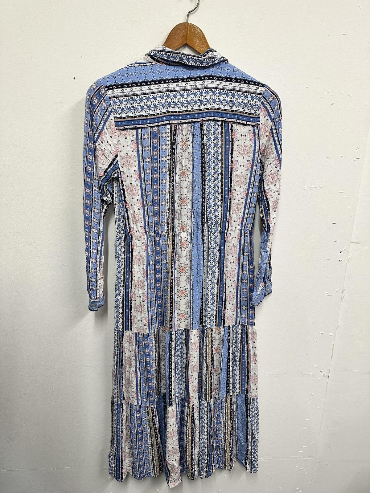 Other Monsoon Patterned Long Sleeve Button-Down Dress Size M / US 6-8 / IT 42-44 - 2 Thumbnail