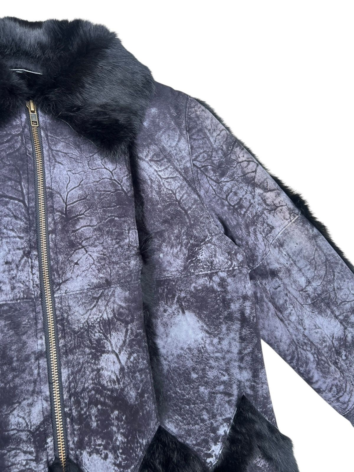If Six Was Nine Unknown Japan Brand Patchwork Rabbit Leather Fur Jacket Size US S / EU 44-46 / 1 - 9 Thumbnail