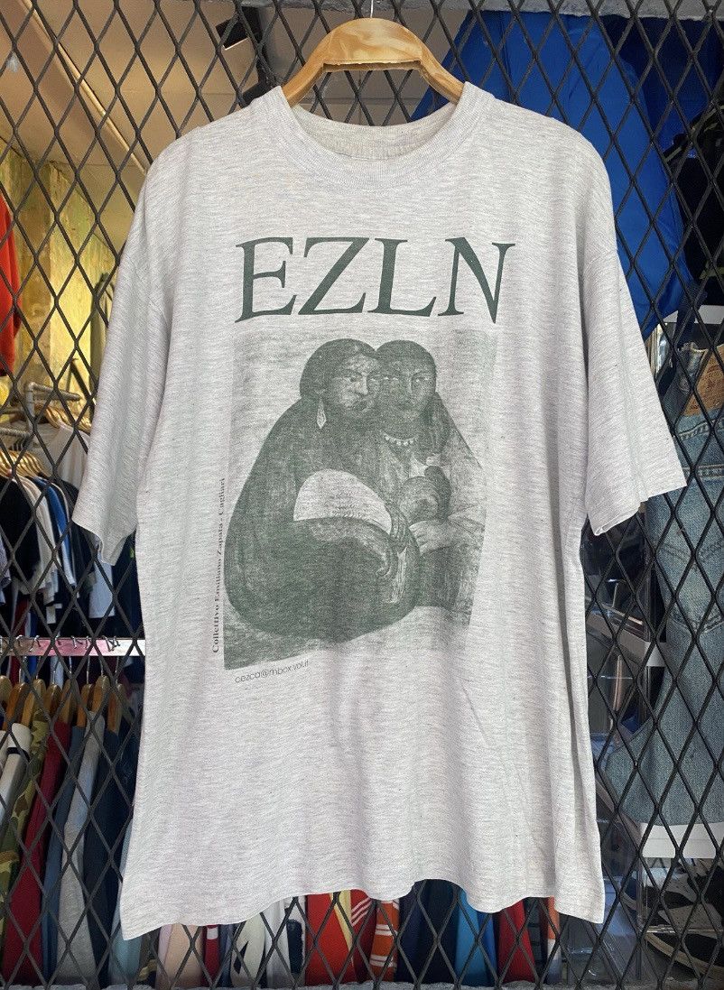 Arts & Science Vintage 90s EZLN Graphic T-Shirt - Collecttivo Emiliano Size US M / EU 48-50 / 2 - 1 Thumbnail