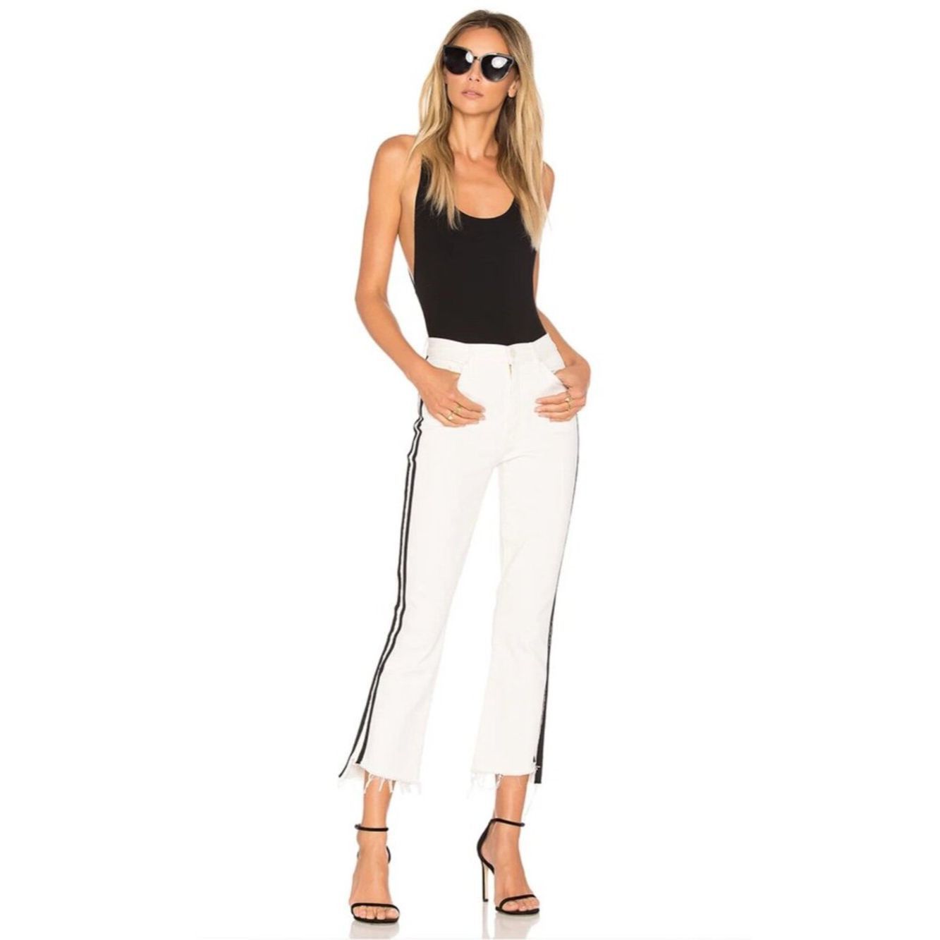 MOTHER MOTHER The Insider Crop Step Fray Jean in Whipping The Race Size 25" / US 0 / IT 36 - 1 Thumbnail