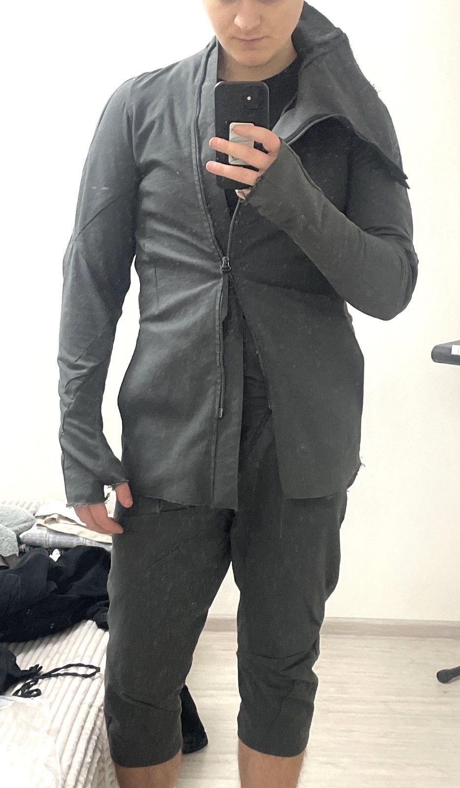 Leon Emanuel Blanck Leon Emanuel Blanck Distortion Cropped Drop Crotch Trousers Size US 32 / EU 48 - 11 Thumbnail