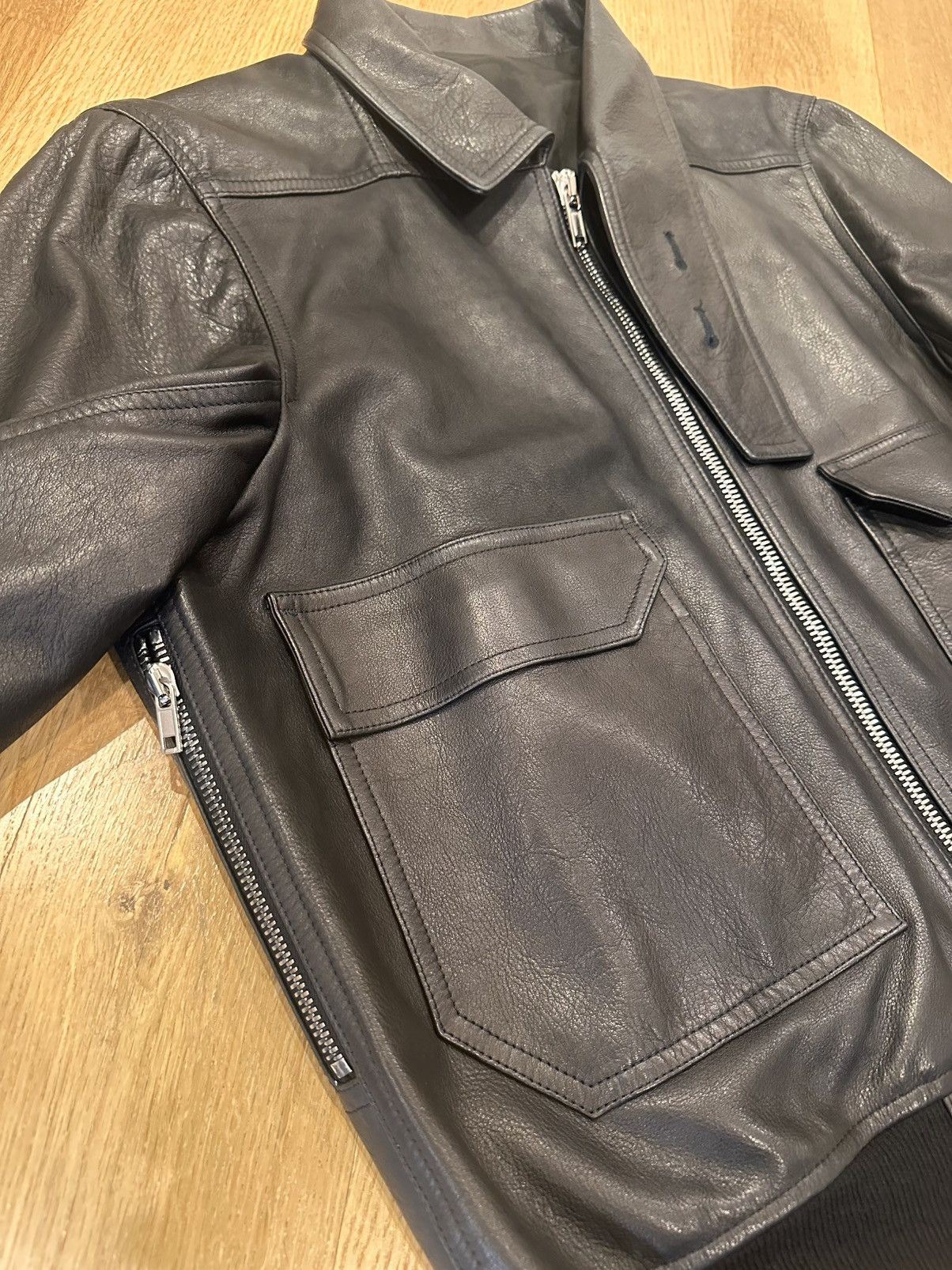 Rick Owens DIRT SS18 LEATHER JACKET SIZE 56 Size US XL / EU 56 / 4 - 4 Thumbnail