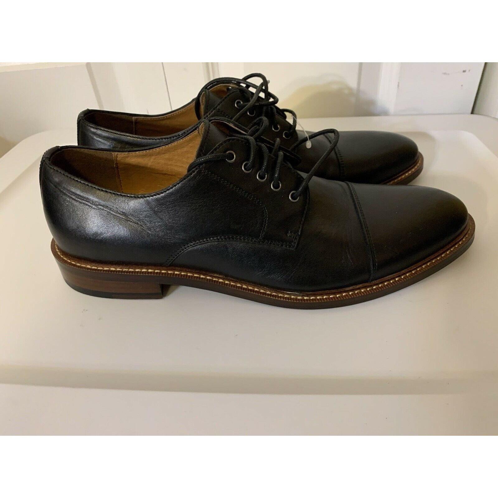 Other Blake McKay Men's Sz 8.5 Cap Toe Oxford Black Dress Shoe Size US 8.5 / EU 41-42 - 4 Thumbnail