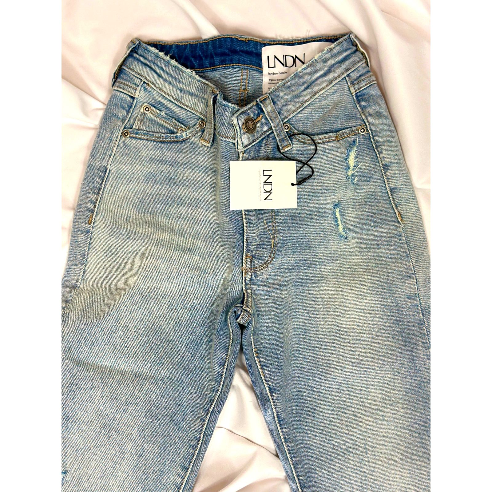 Other LNDN Landon Denim High Rise Distressed Jeans 36" Waist Size 36" / US 14 / IT 50 - 9 Thumbnail