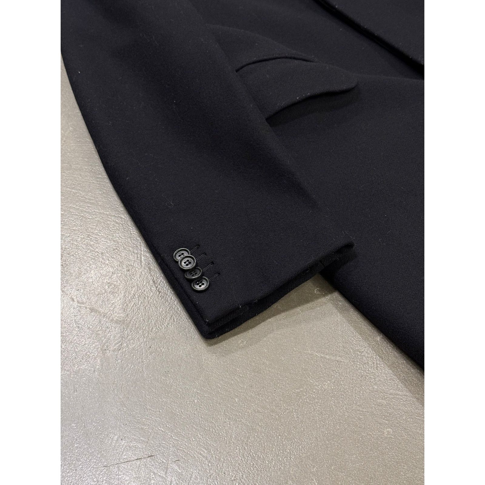 Helmut Lang 2000s Helmut Lang satin collar wool coat Size XXL / US 16-18 / IT 52-54 - 4 Thumbnail
