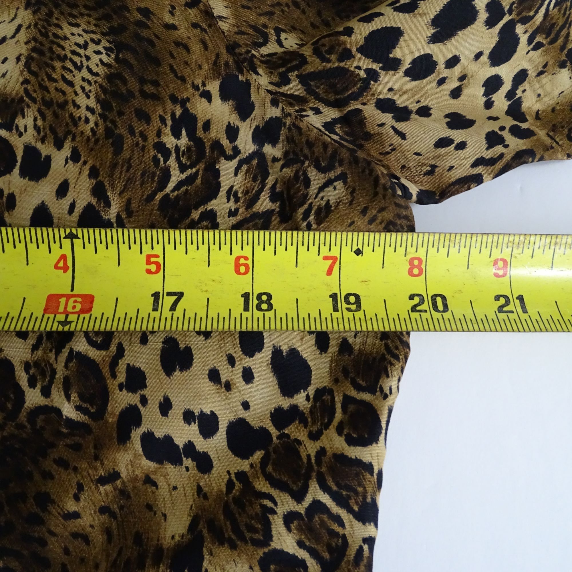Vintage Allison Taylor Leopard An Print Silk Shirt Dress Size M Size M / US 6-8 / IT 42-44 - 7 Thumbnail