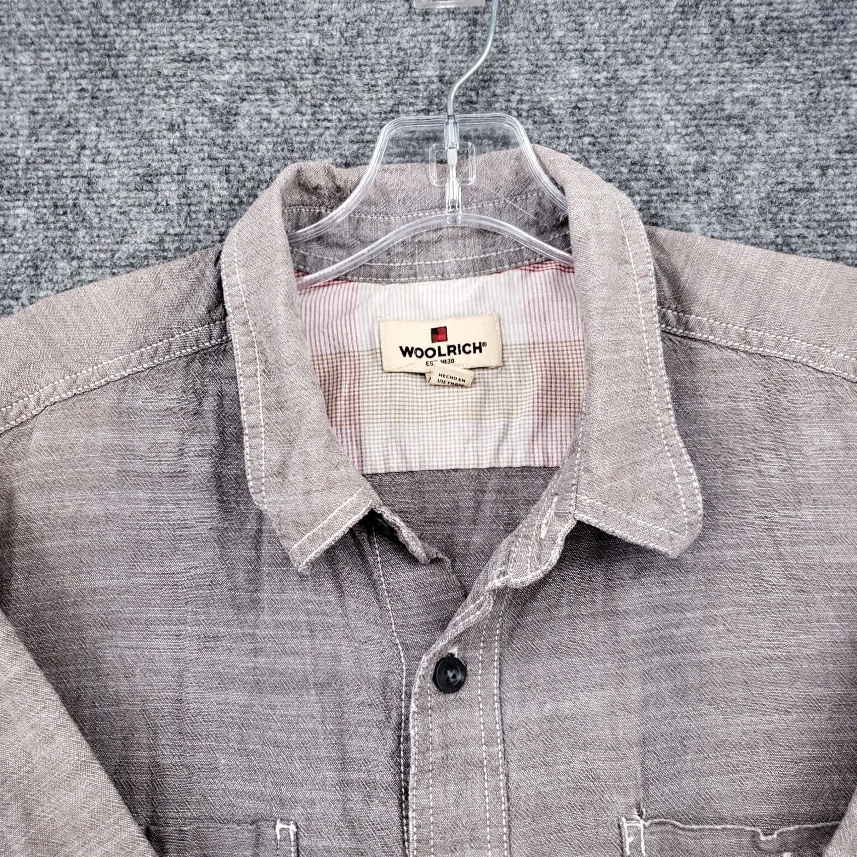 Vintage Woolrich Shirt Mens XL Button-Up Brown Pockets Short Sleeves Casual Officewear Size US XL / EU 56 / 4 - 6 Thumbnail